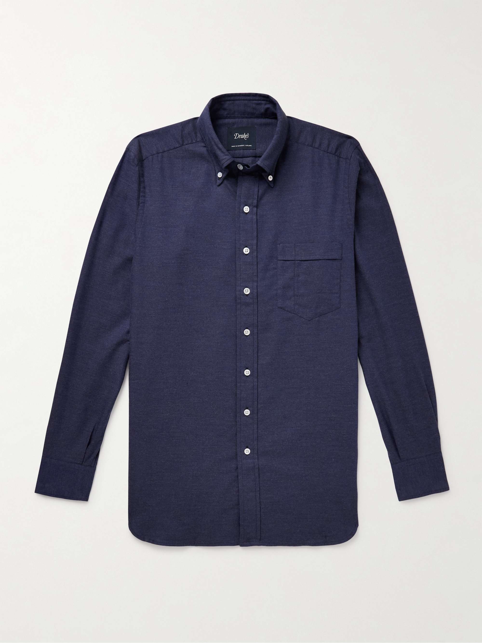Button-Down Collar Cotton-Flannel Shirt hero visual