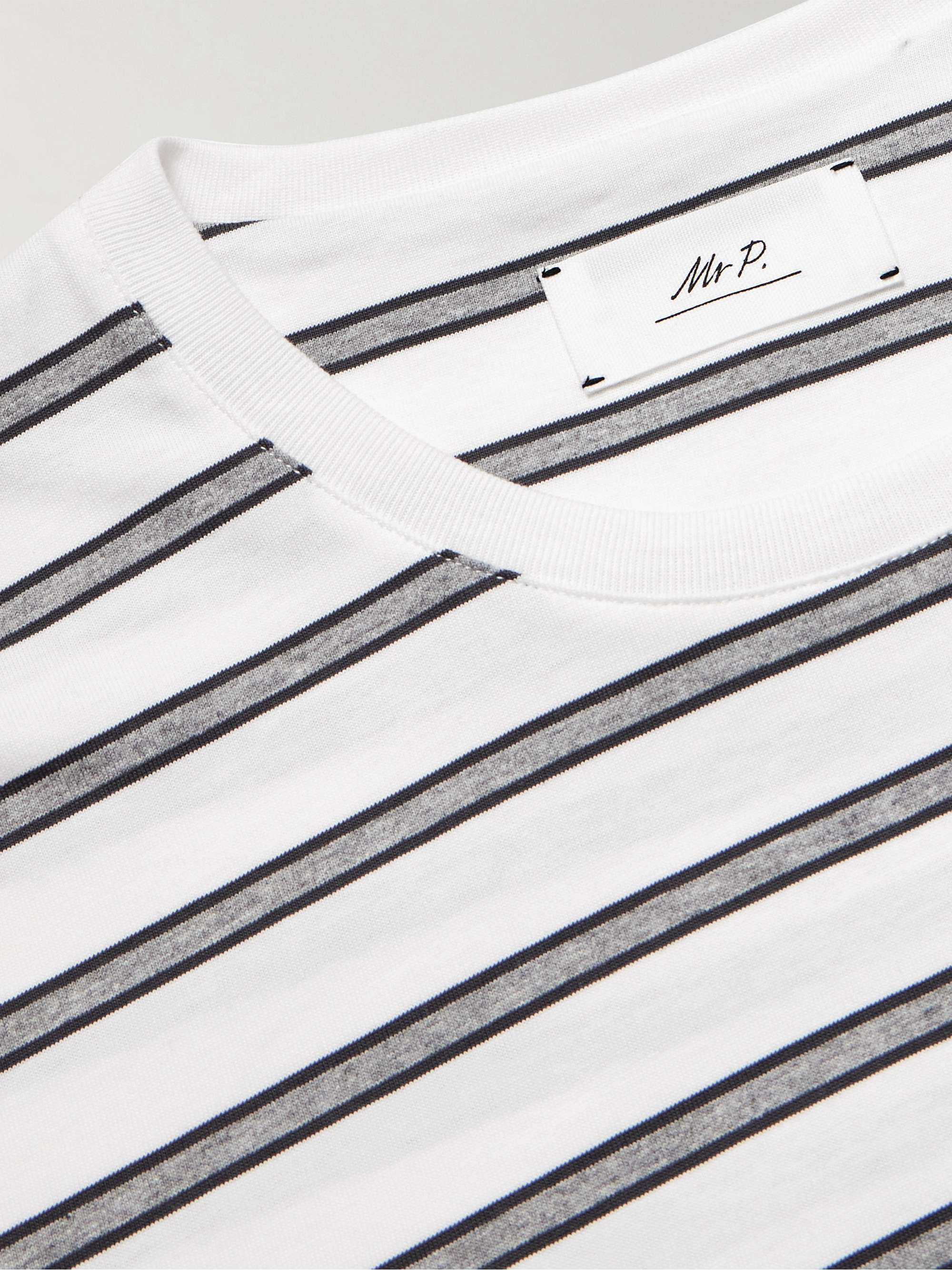 Striped Recycled and Organic Cotton-Blend Jersey T-Shirt view