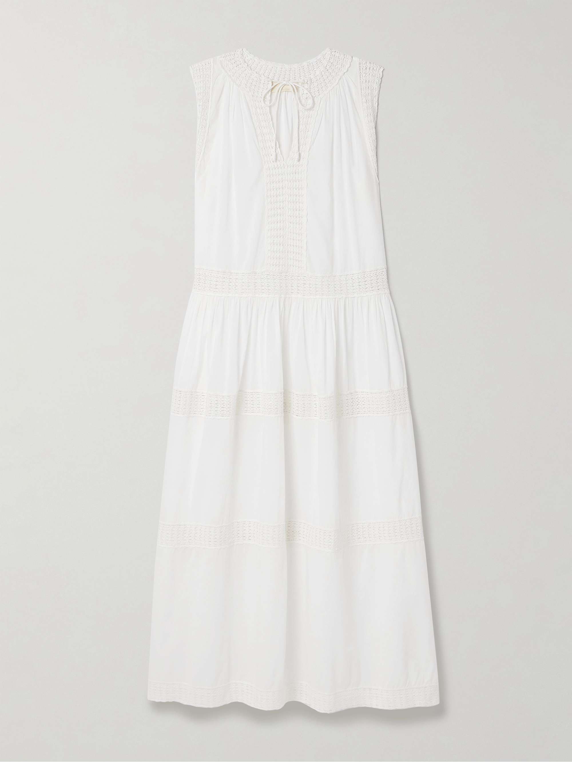 Thalia crochet-trimmed cotton-voile maxi dress hero visual