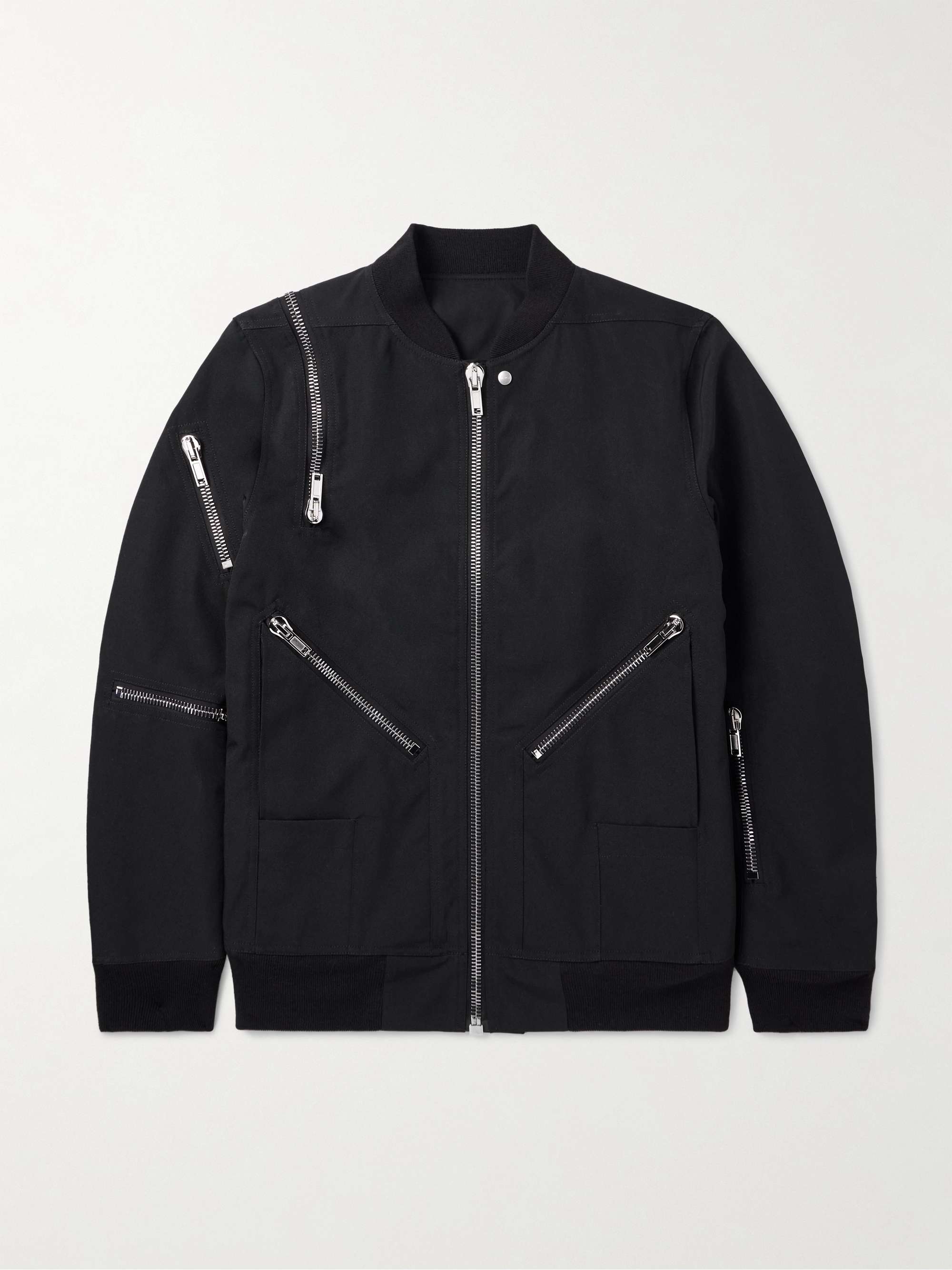 + Bonotto Jumbo Headon Oversized Zip-Detailed Canvas Bomber Jacket hero visual