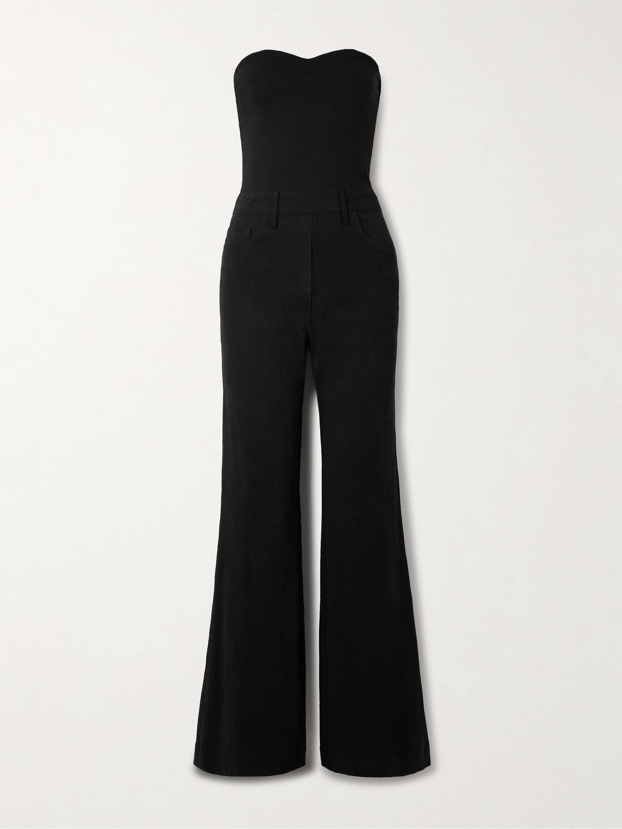 Dynamite strapless cotton-blend twill jumpsuit hero visual