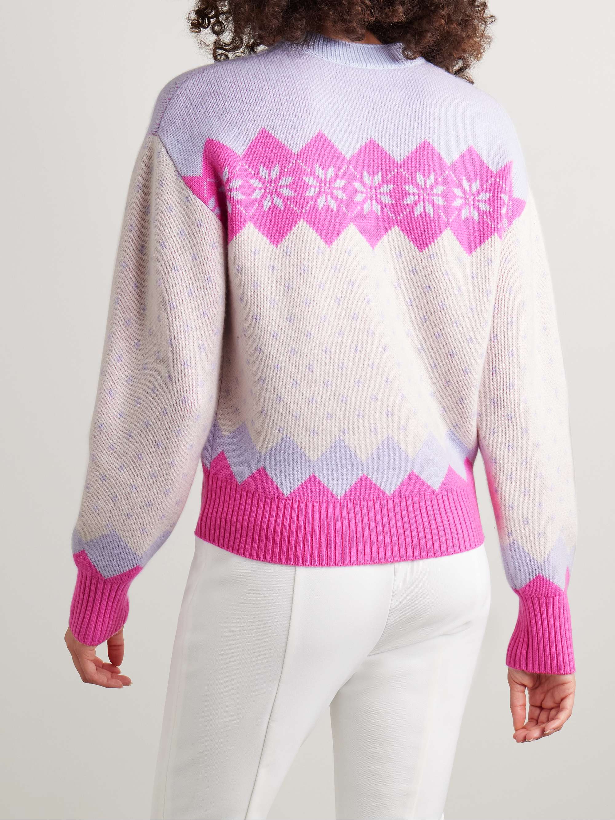 Downhill jacquard-knit wool and cashmere-blend sweater view