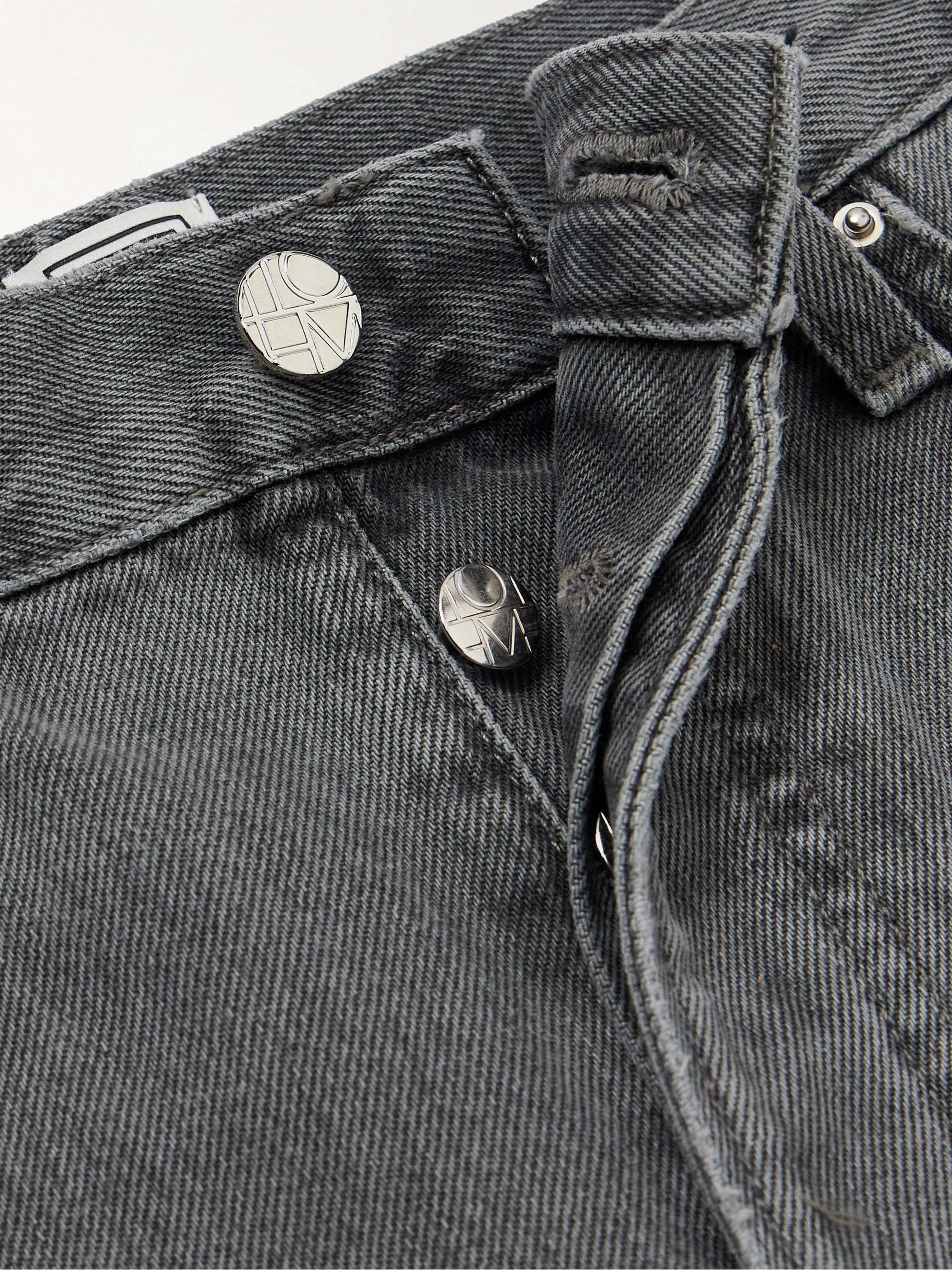 High-rise straight-leg organic jeans view