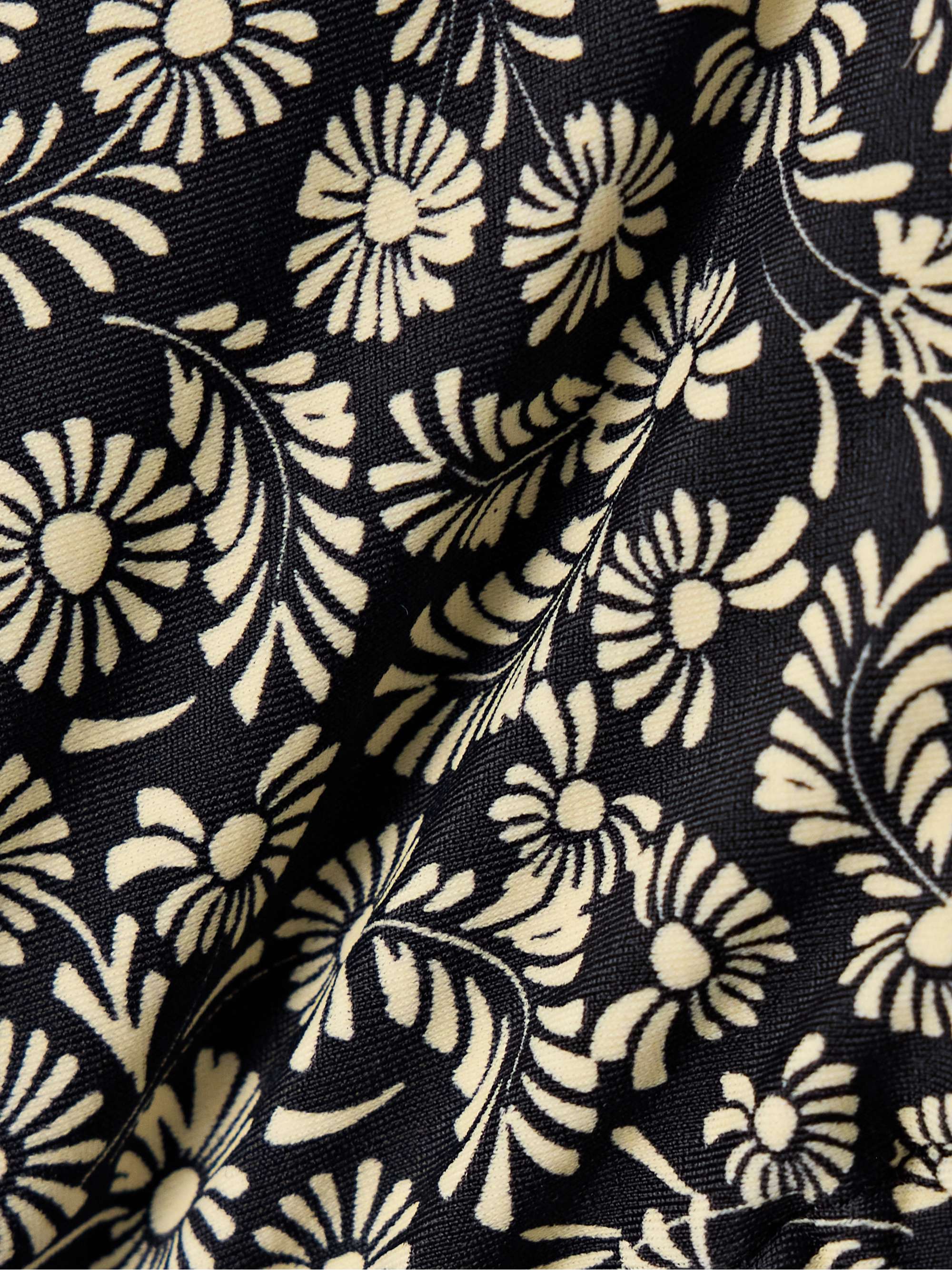The String floral-print recycled triangle bikini top view