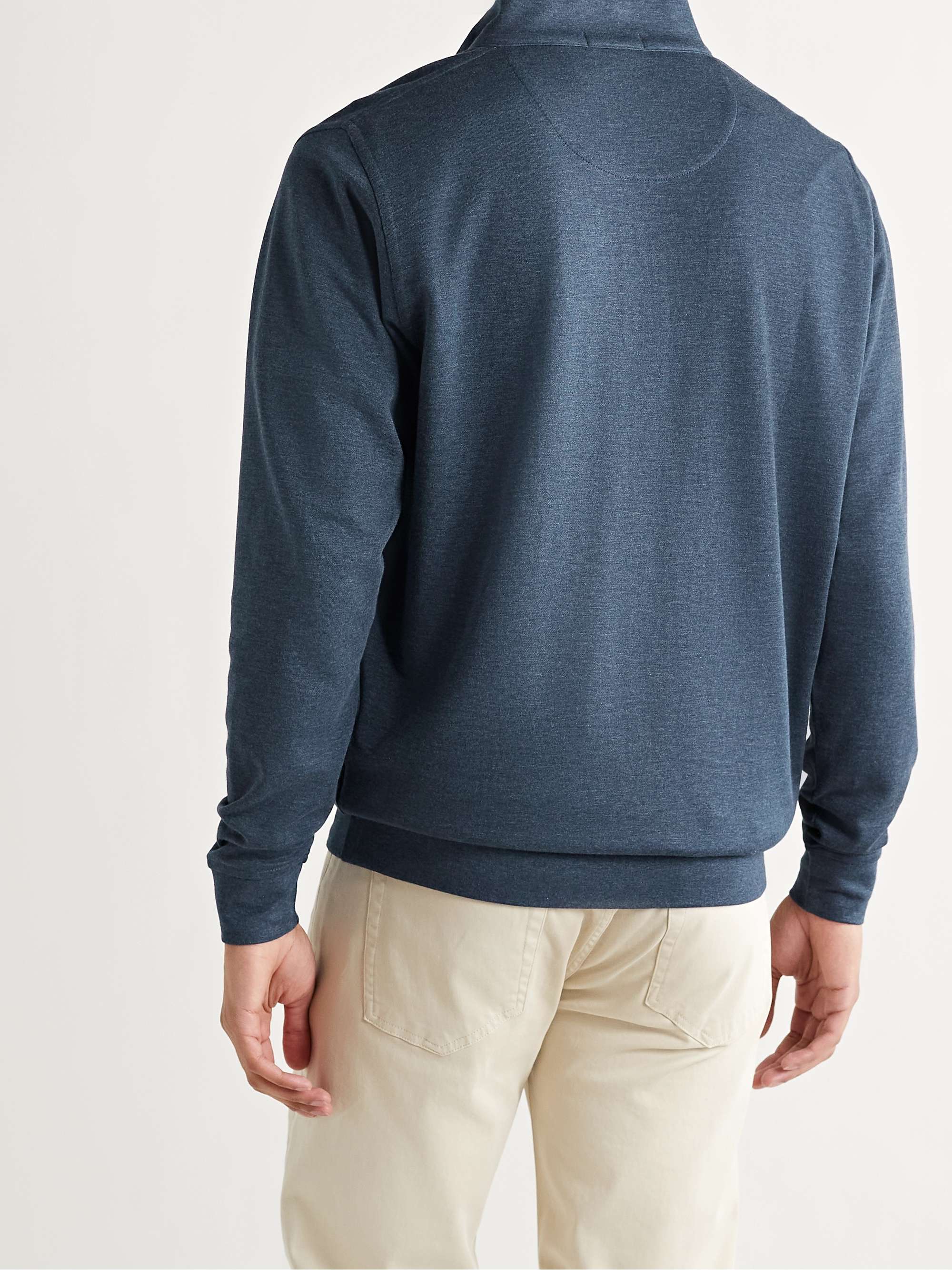 Crown Stretch Cotton and Modal-Blend Half-Zip Sweatshirt view