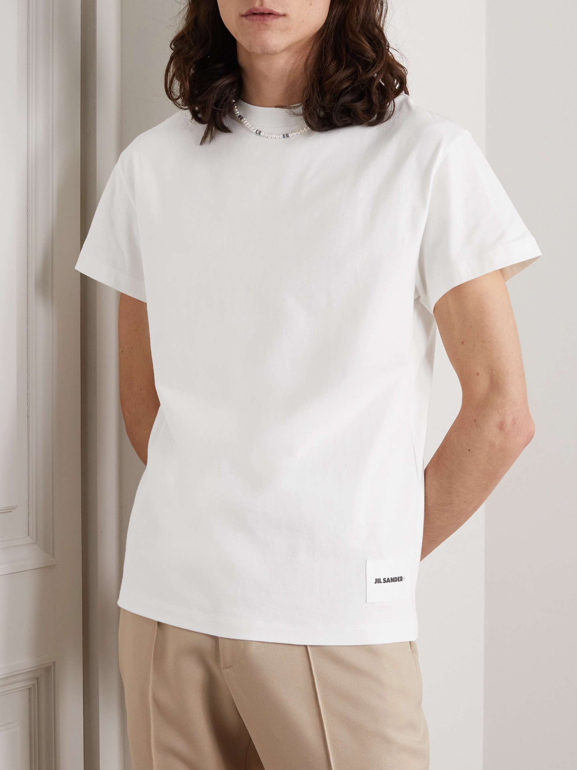 Set of Three Organic Cotton-Jersey T-Shirt view