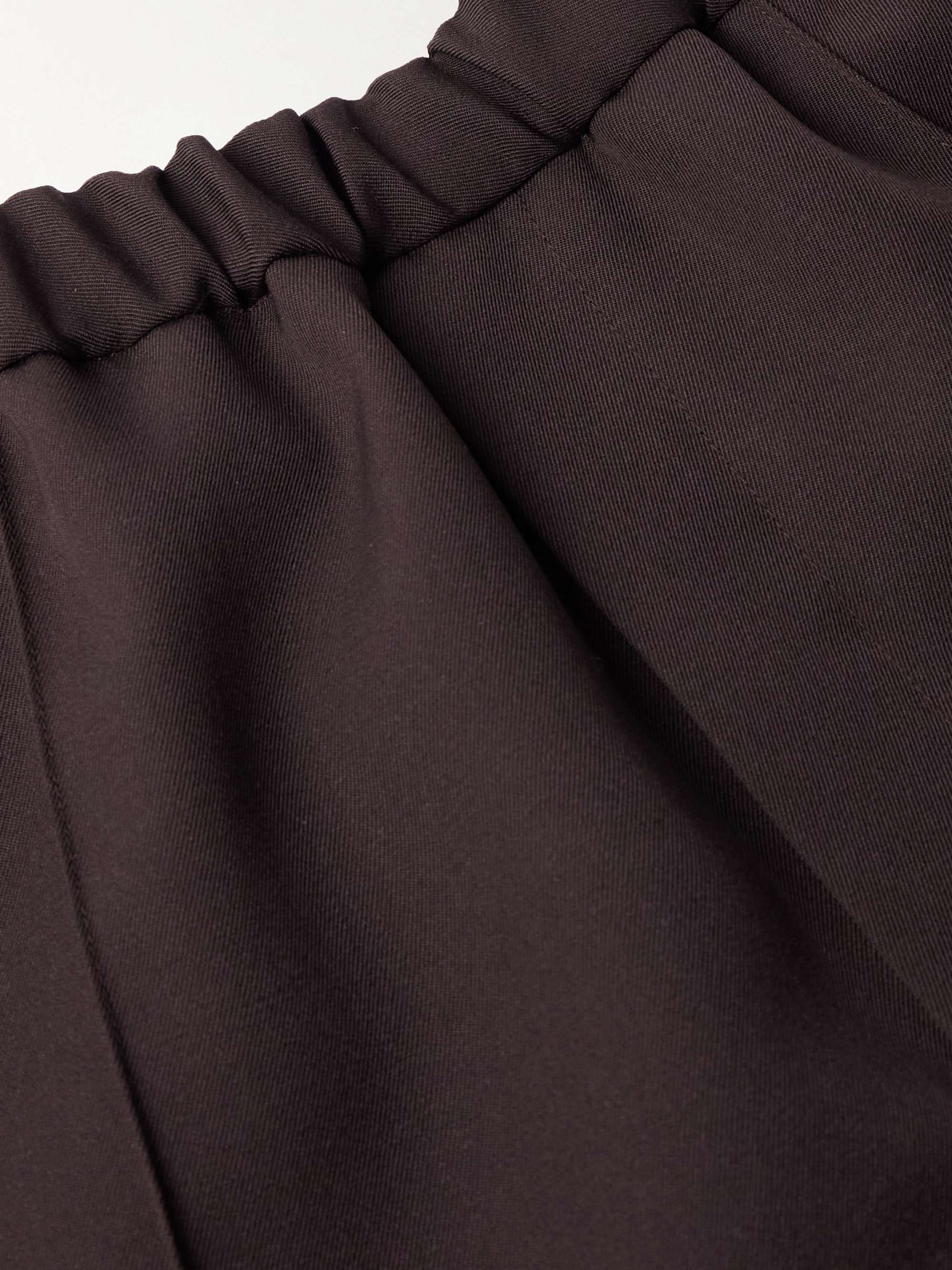 Tapered Cropped Gabardine Trousers view