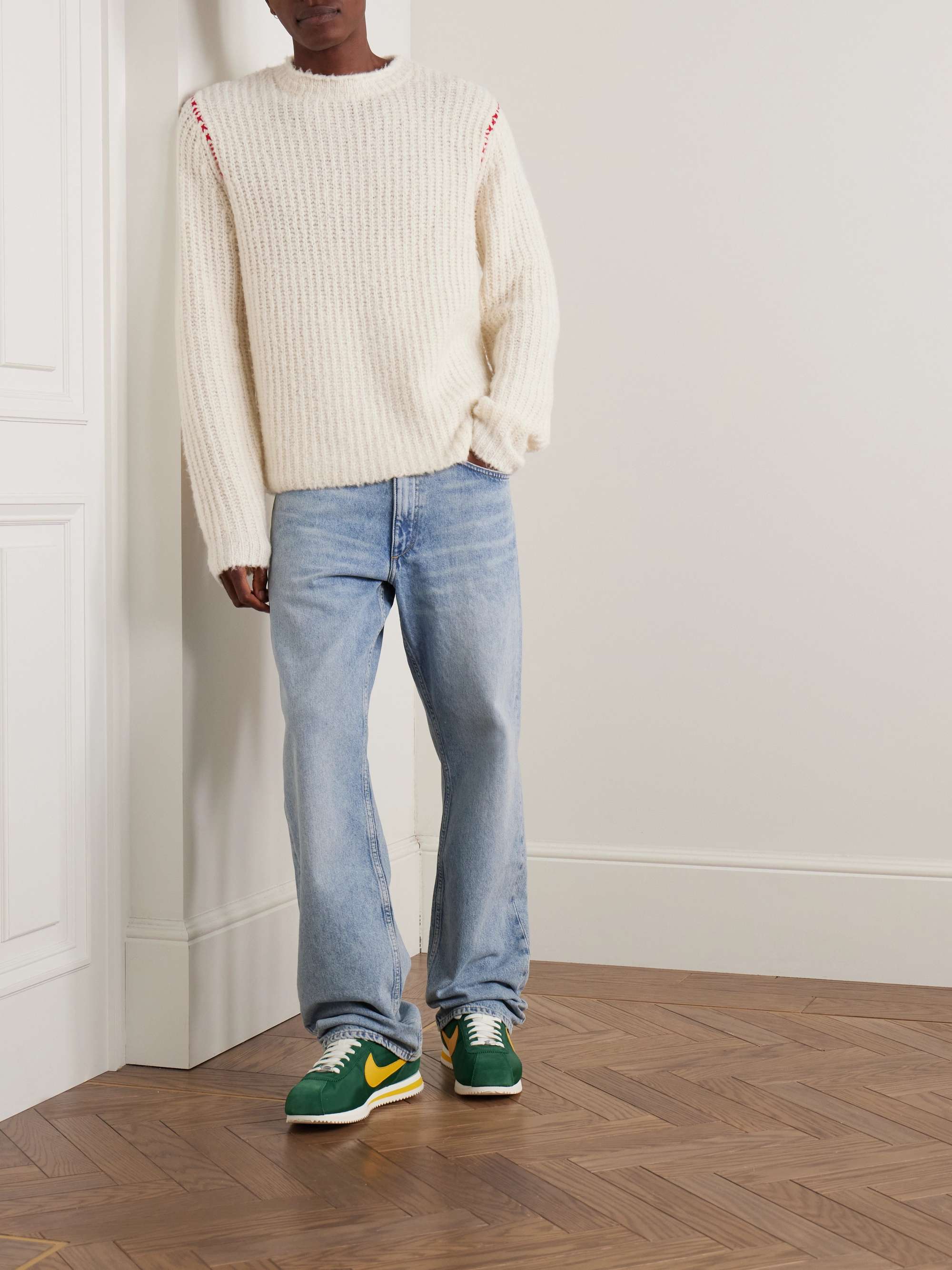 Cloud True Embroidered Ribbed Wool-Blend Sweater view