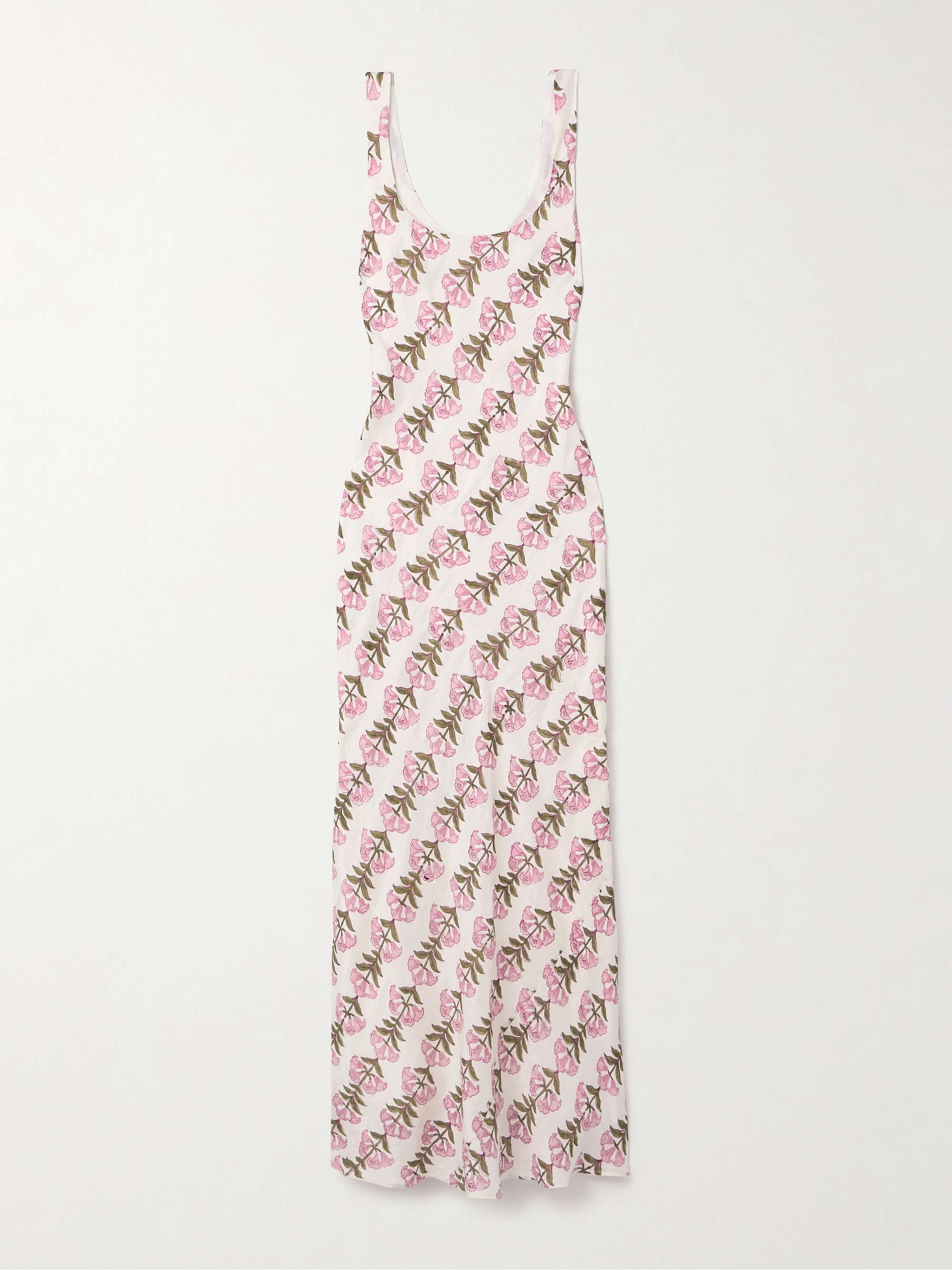 Adele floral-print crinkled-silk maxi dress hero visual