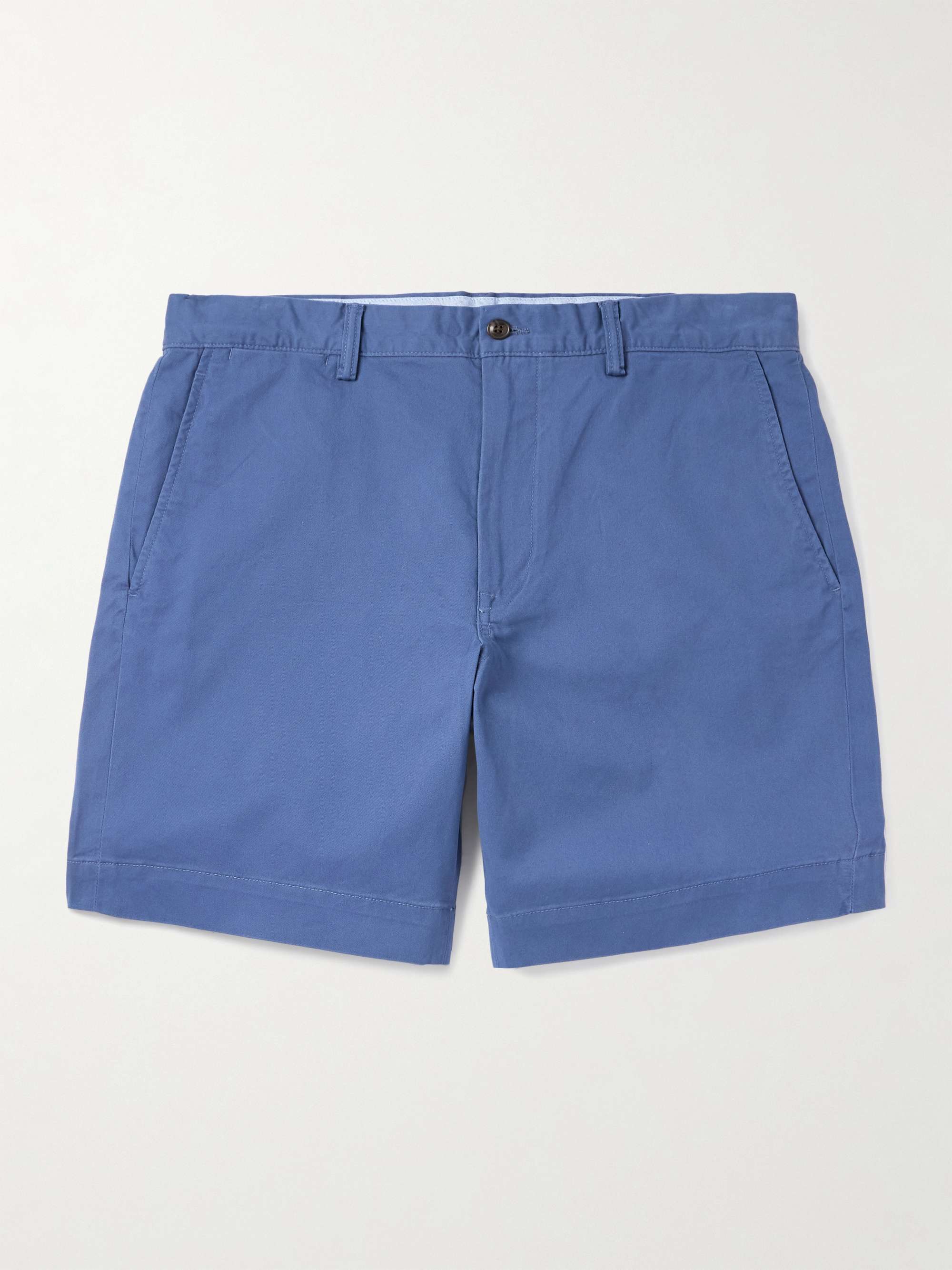 Straight-Leg Stretch-Cotton Twill Shorts hero visual