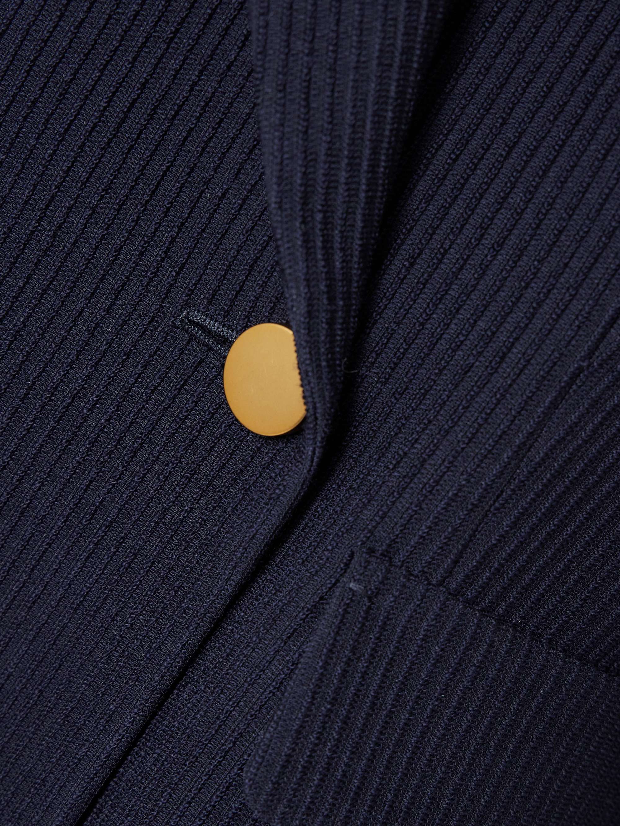 Pagano ribbed wool-blend blazer view
