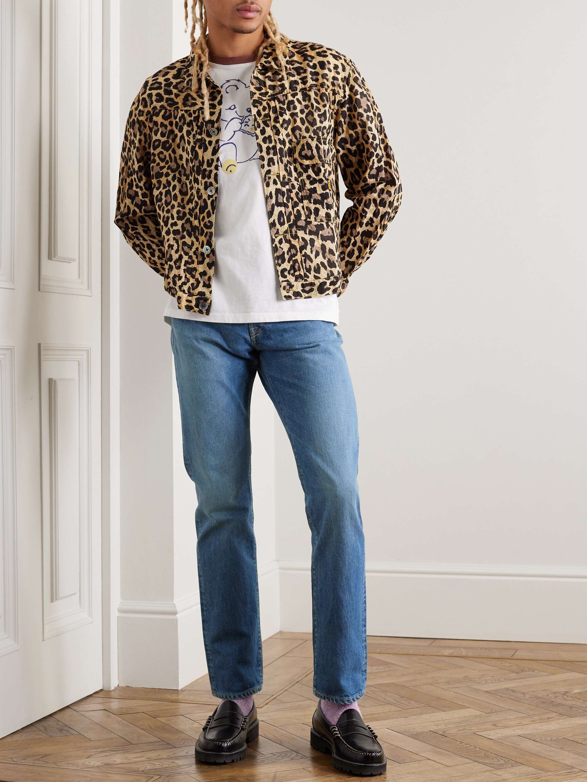 Monkey Cisco Straight-Leg Distressed Jeans view