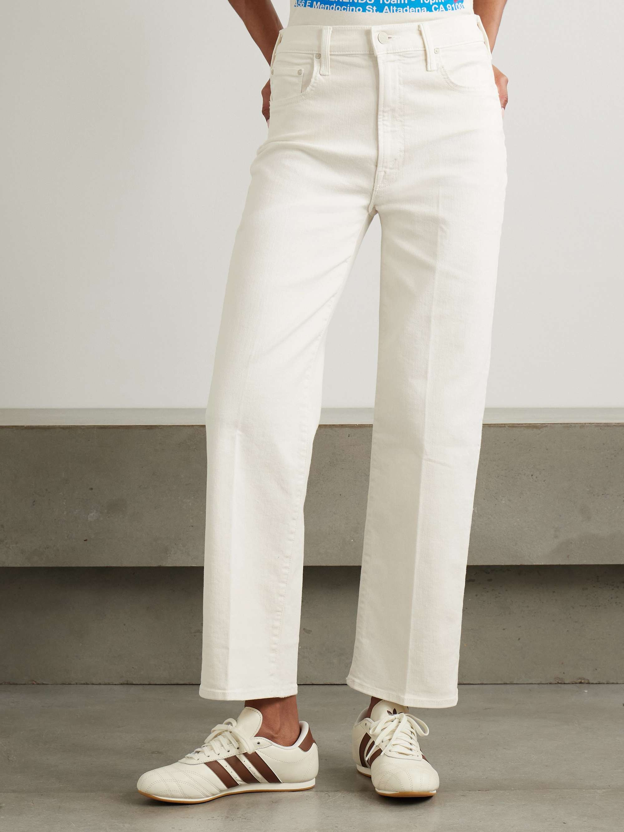 The Rambler Zip Ankle cropped straight-leg jeans view