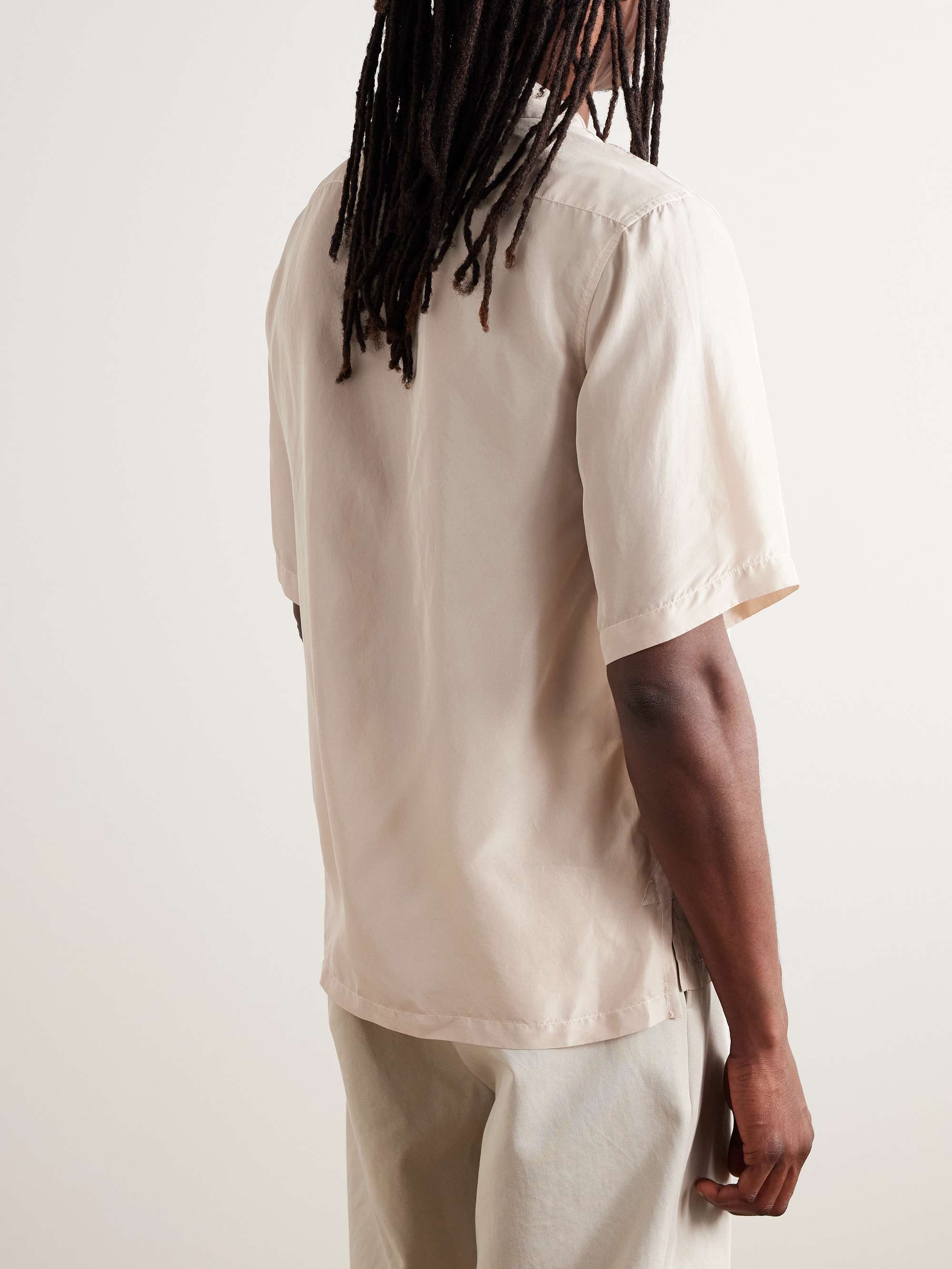 Camp-Collar Silk Shirt view