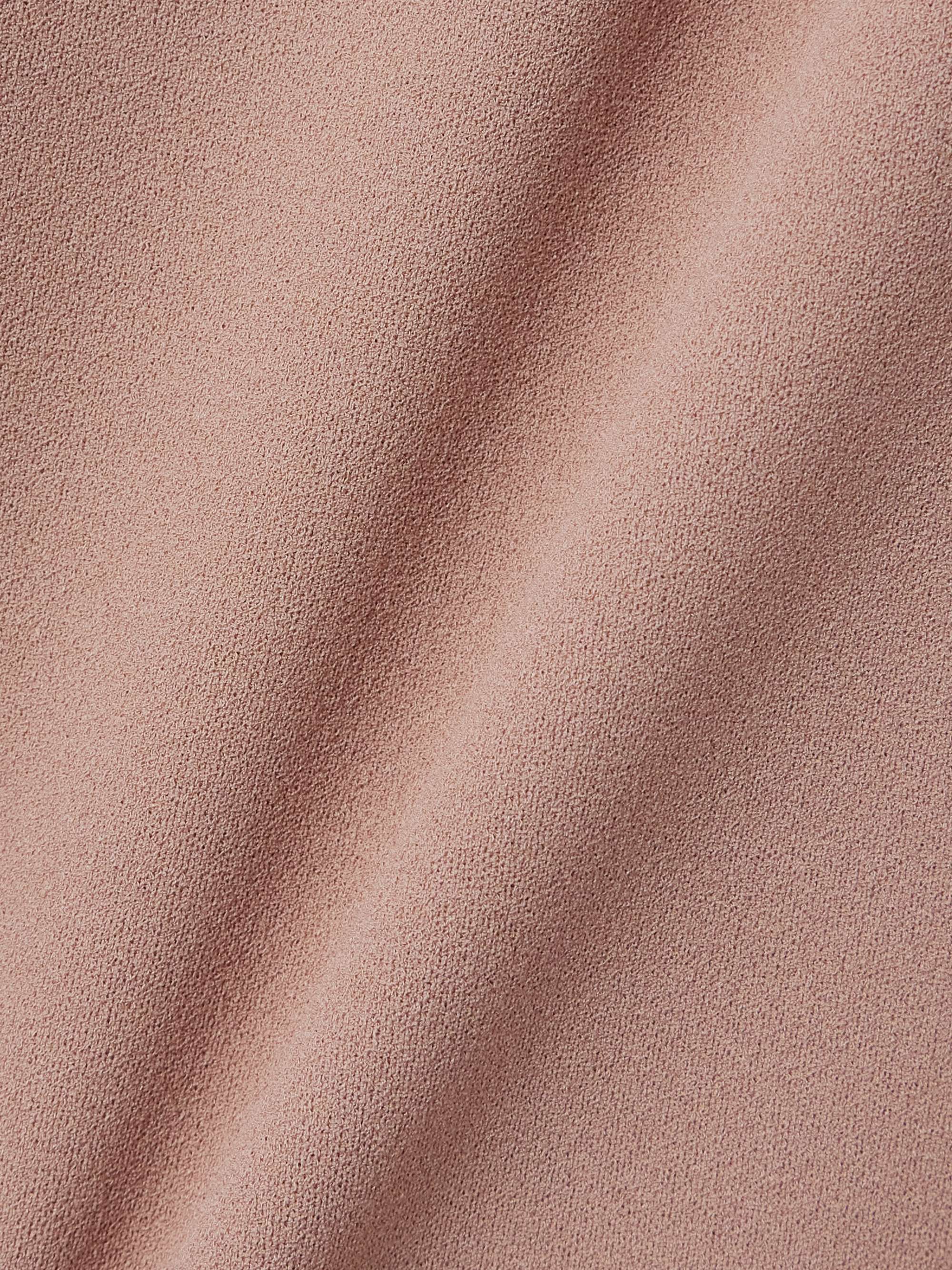 Floris off-the-shoulder satin-twill and crepe gown view