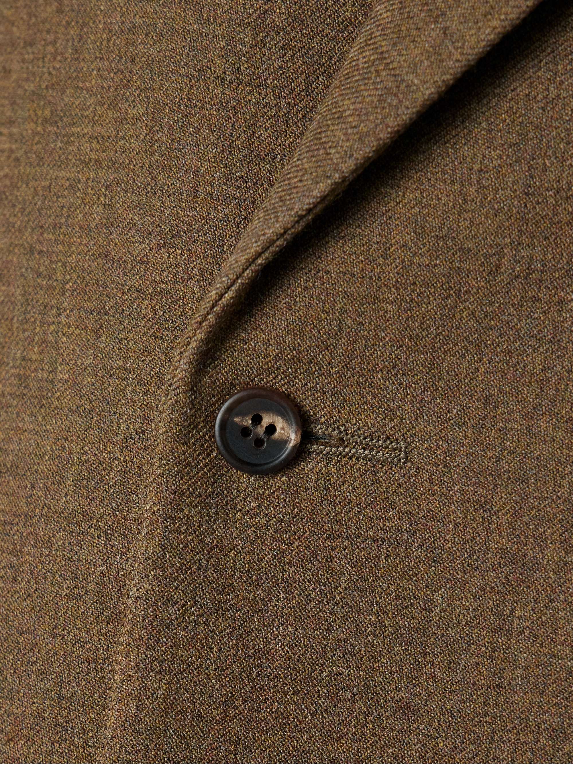 Oversized double-breasted wool-twill blazer view