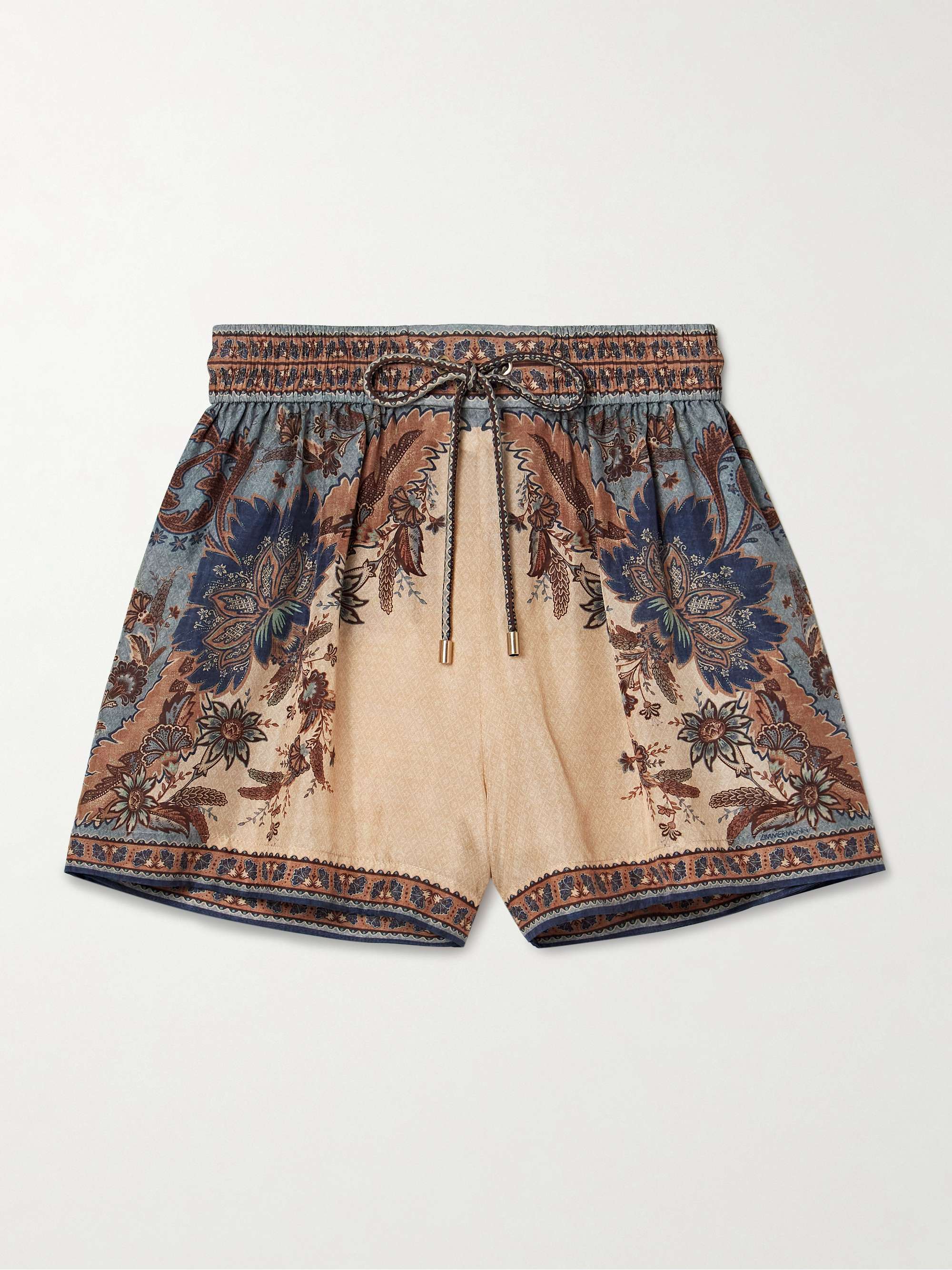 Ascension printed silk shorts hero visual
