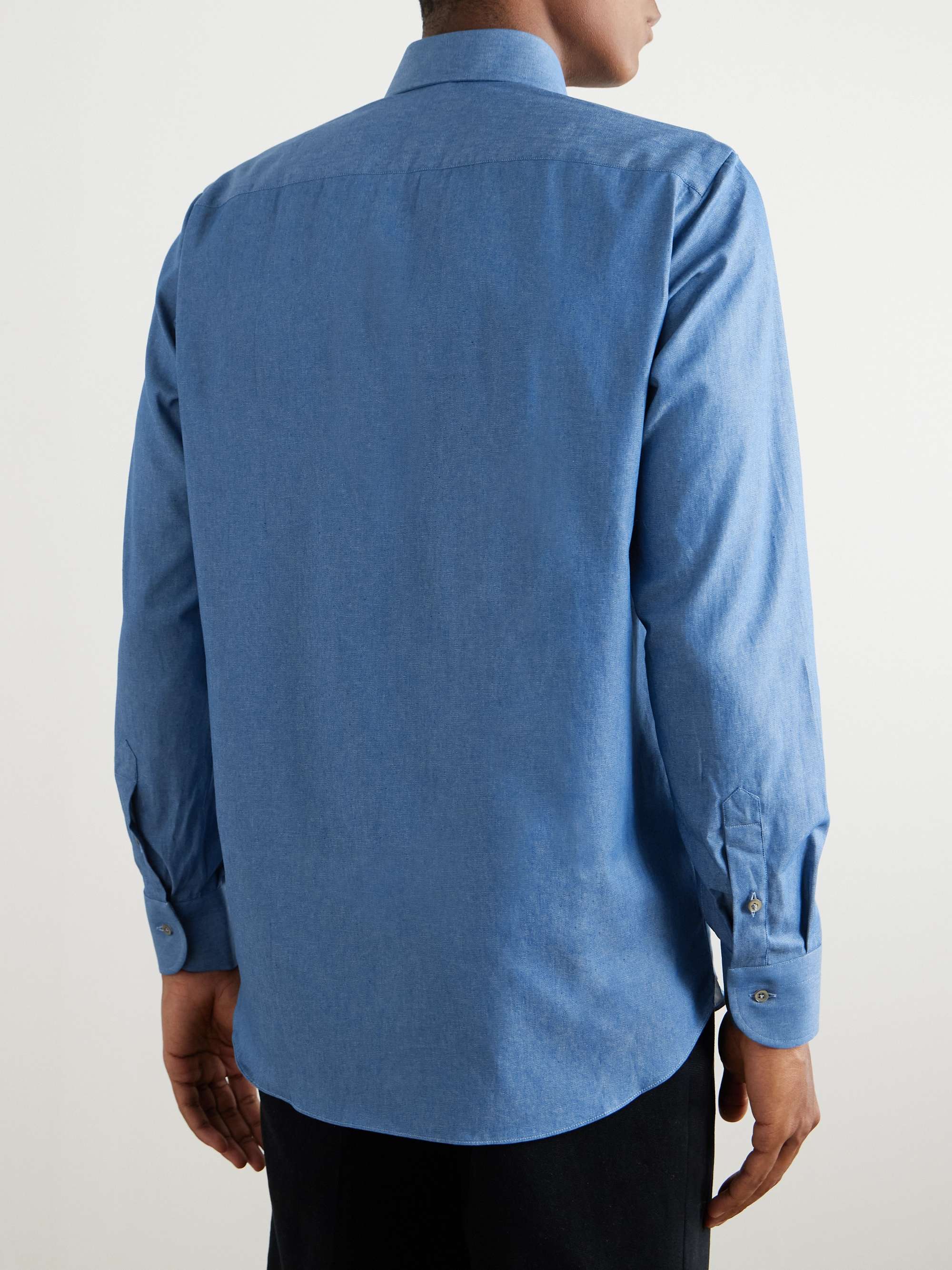Brushed Cotton-Chambray Shirt view