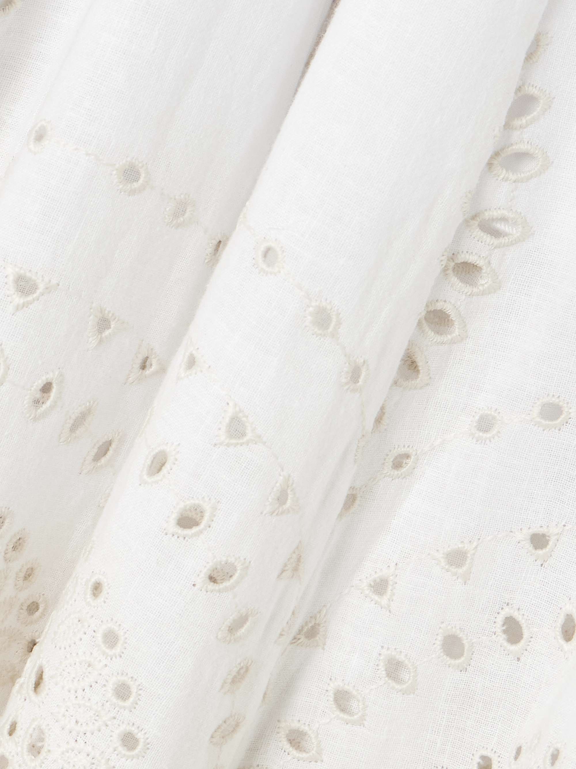 Livvy broderie anglaise cotton-blend midi skirt view