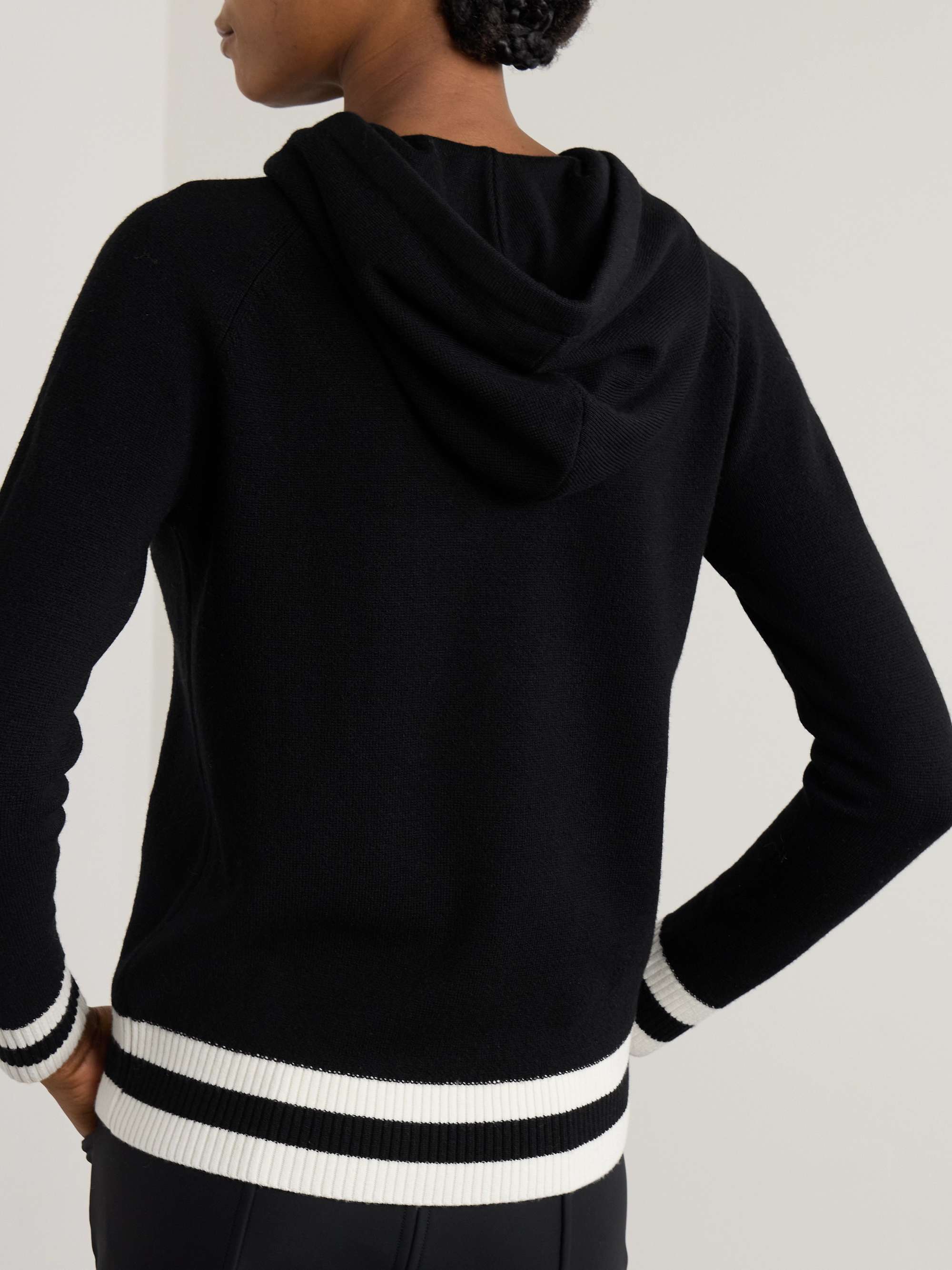 Hayley two-tone merino wool hoodie view