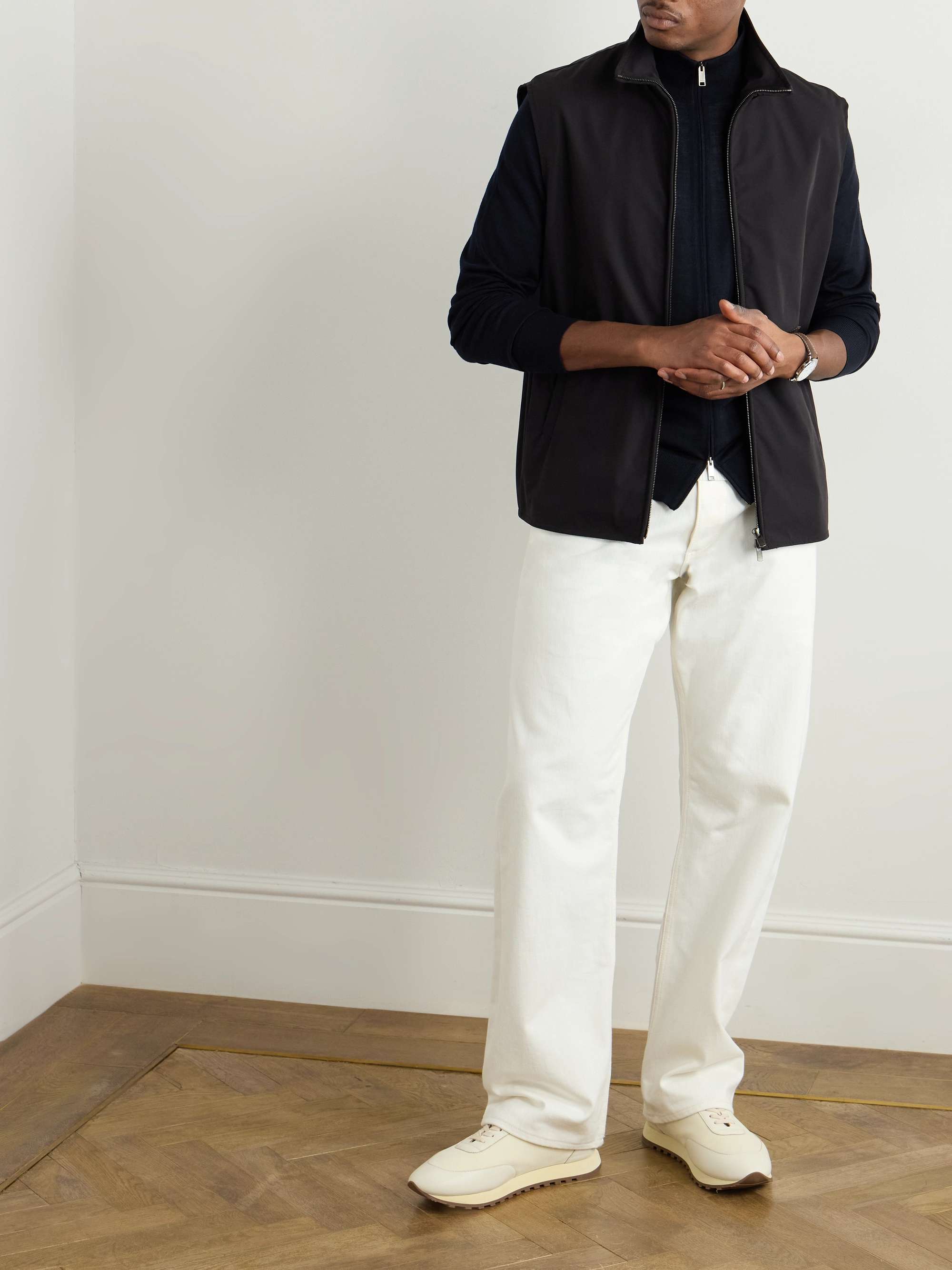 Wool Zip-Up Cardigan view