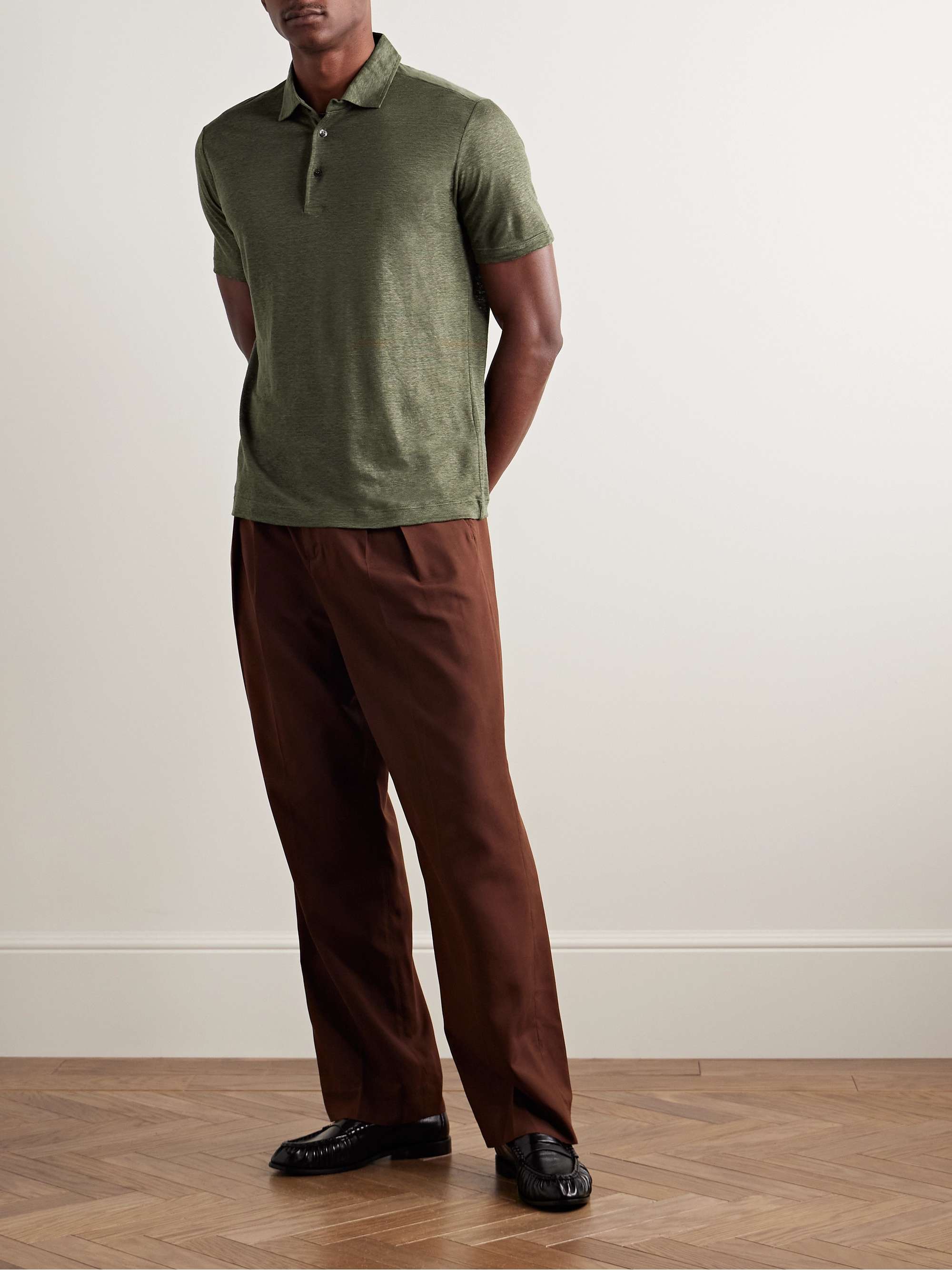 Linen Polo Shirt view