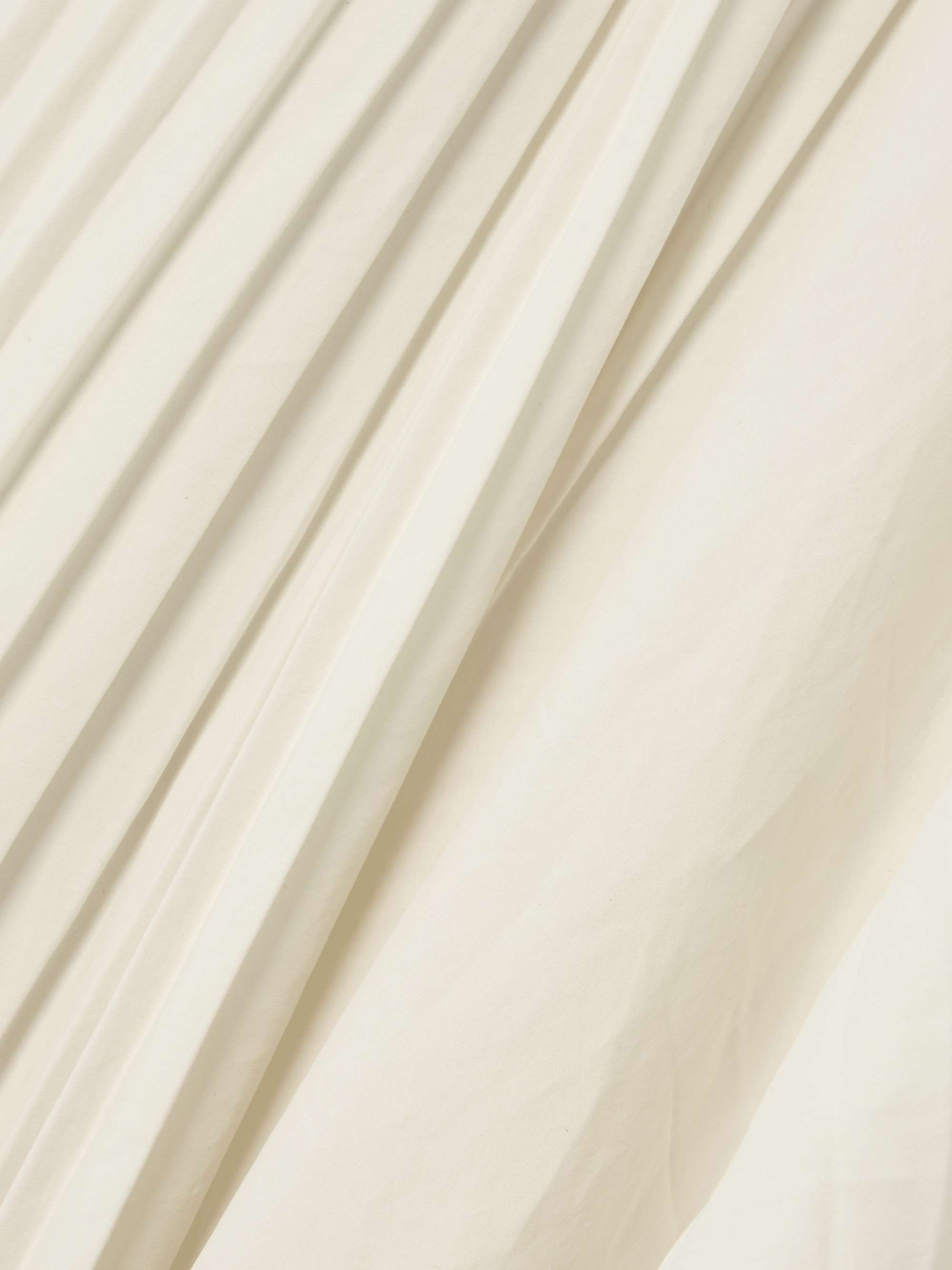 Asymmetric cotton-jersey and pleated poplin dress view