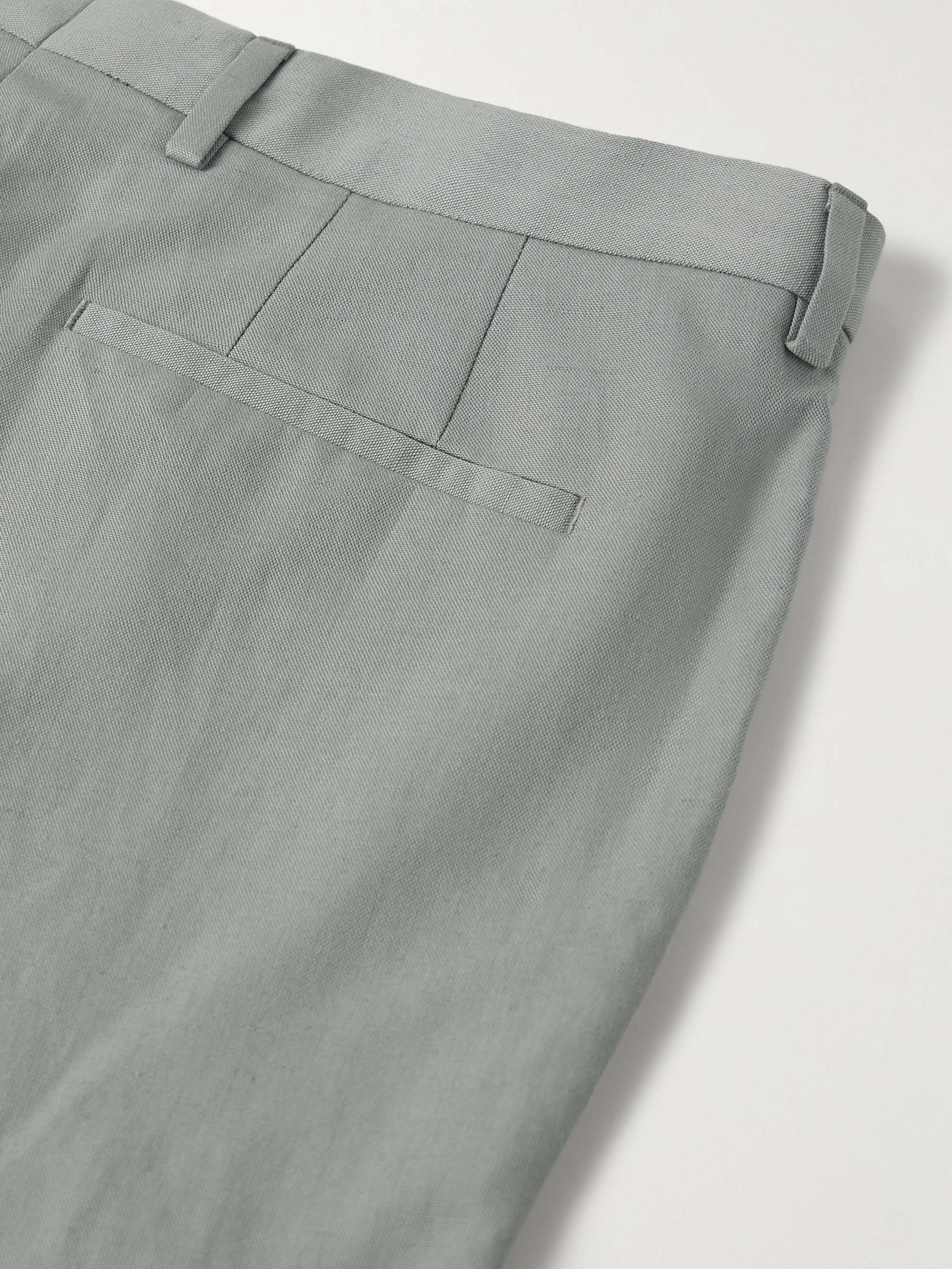 Slim-Fit Linen, Cotton and Lyocell-Blend Suit Trousers view