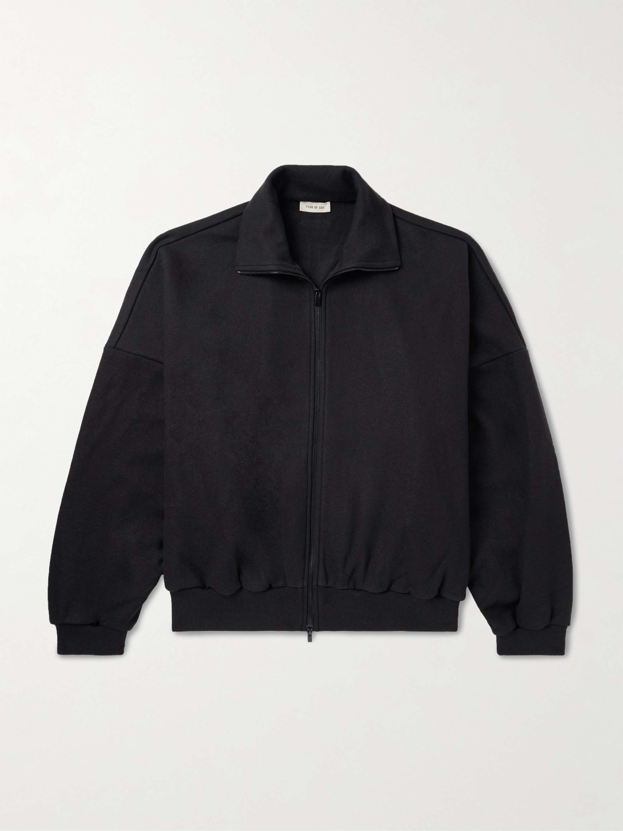 Logo-Appliquéd Cotton and Wool-Blend Terry Track Jacket hero visual