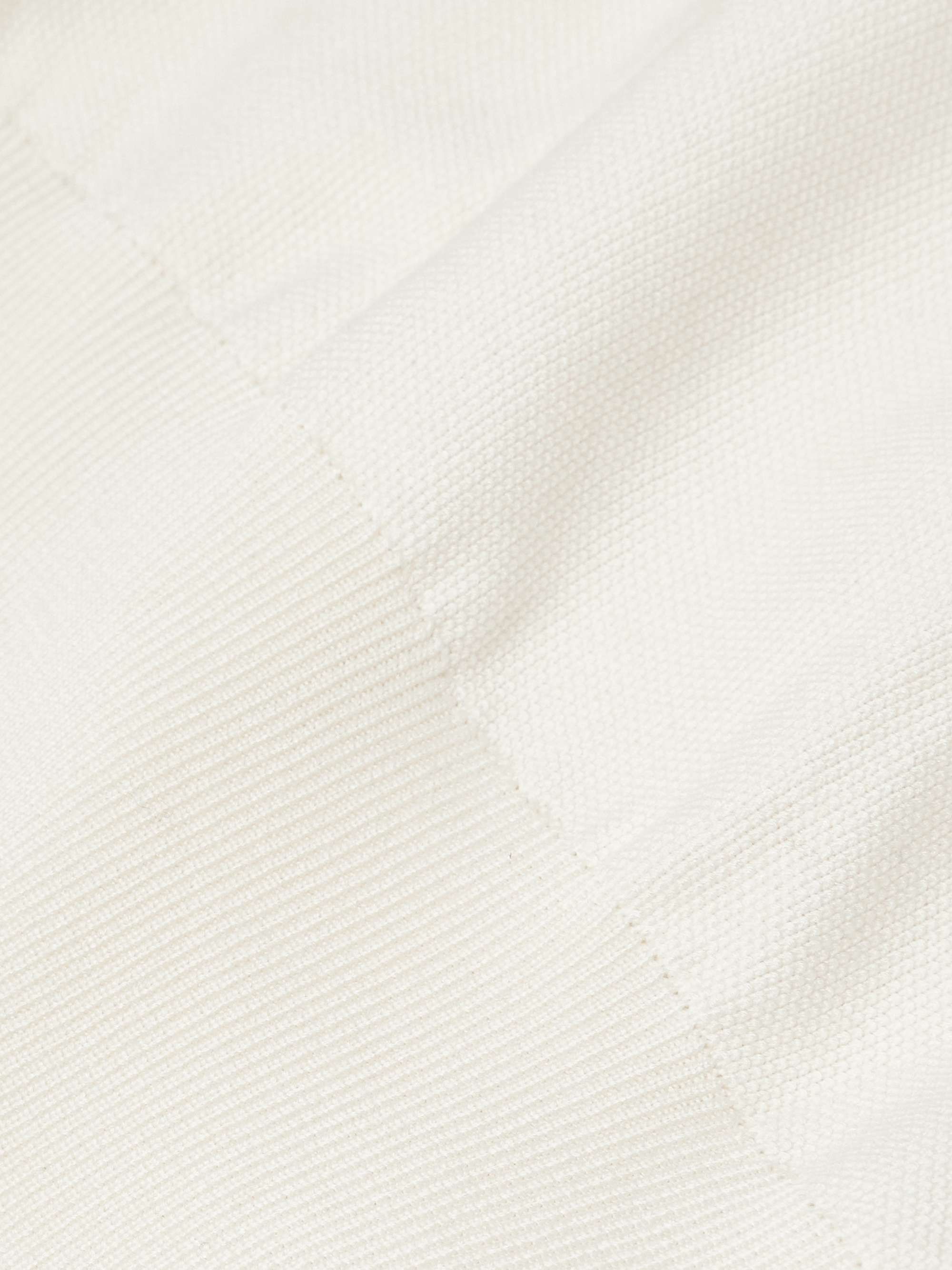 Slim-Fit Cotton and Silk-Blend Piqué T-Shirt view