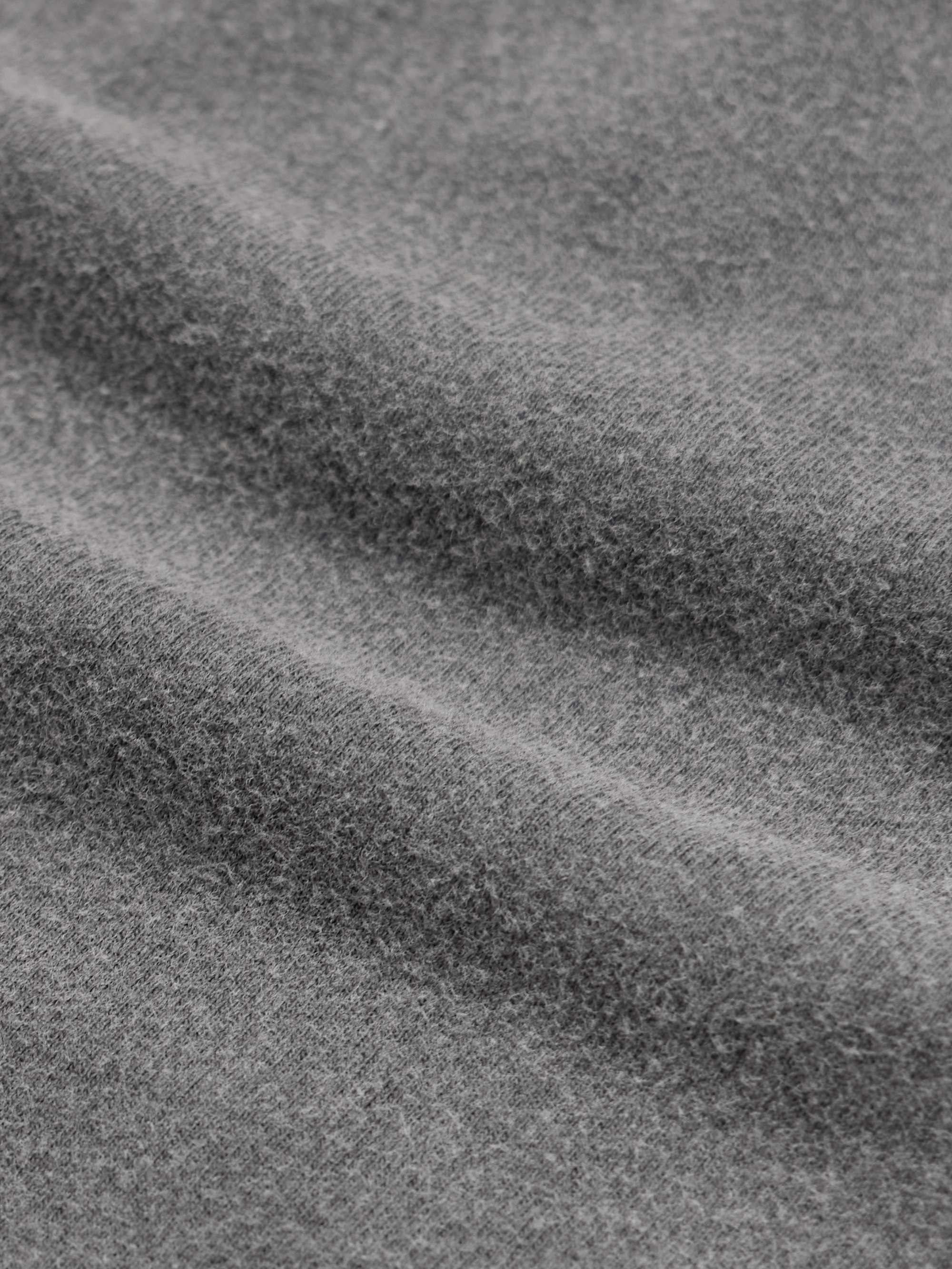 New Garment-Dyed Brushed Organic Cotton-Jersey T-Shirt view