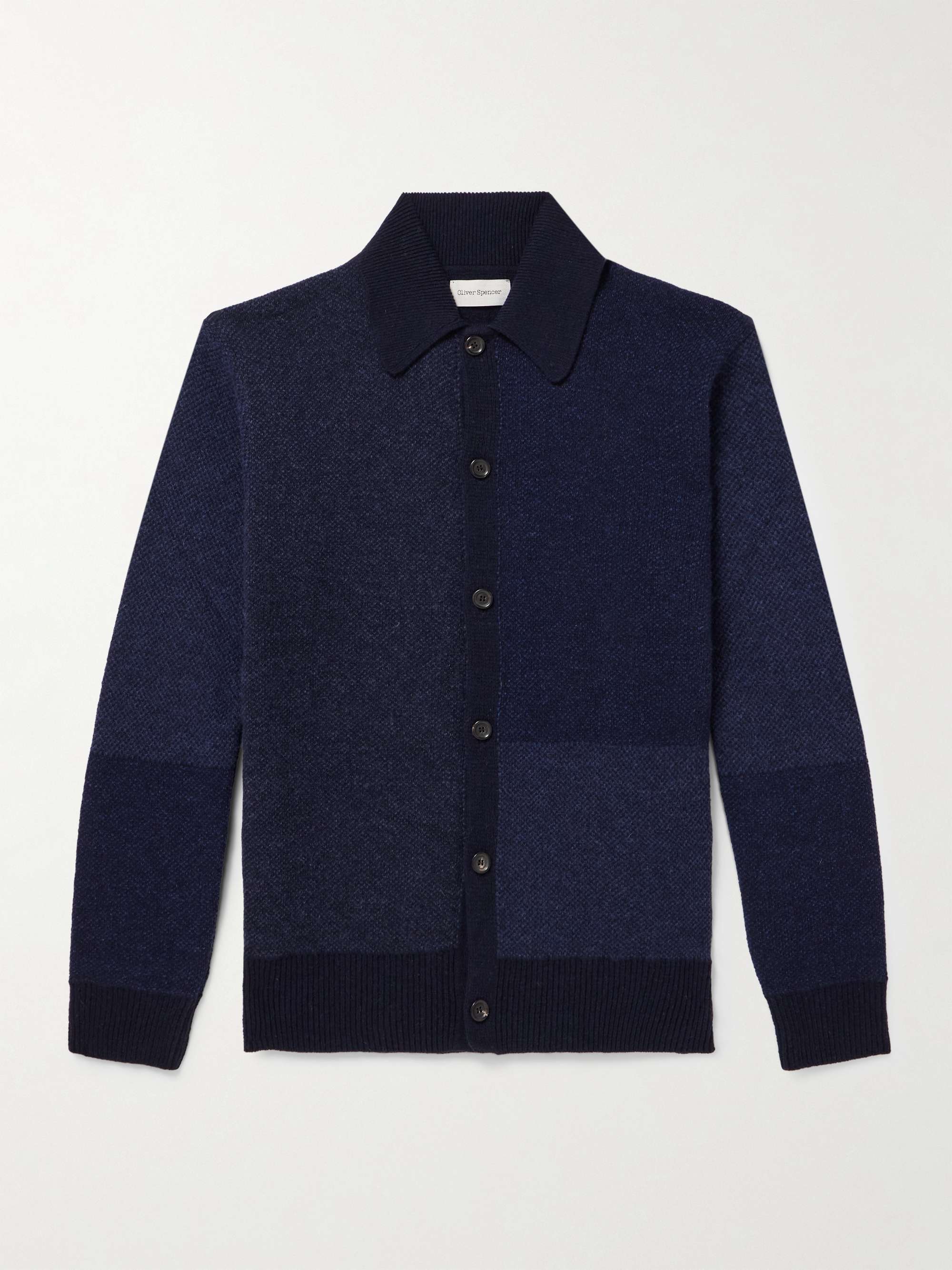 Britten Patchwork Wool Cardigan hero visual