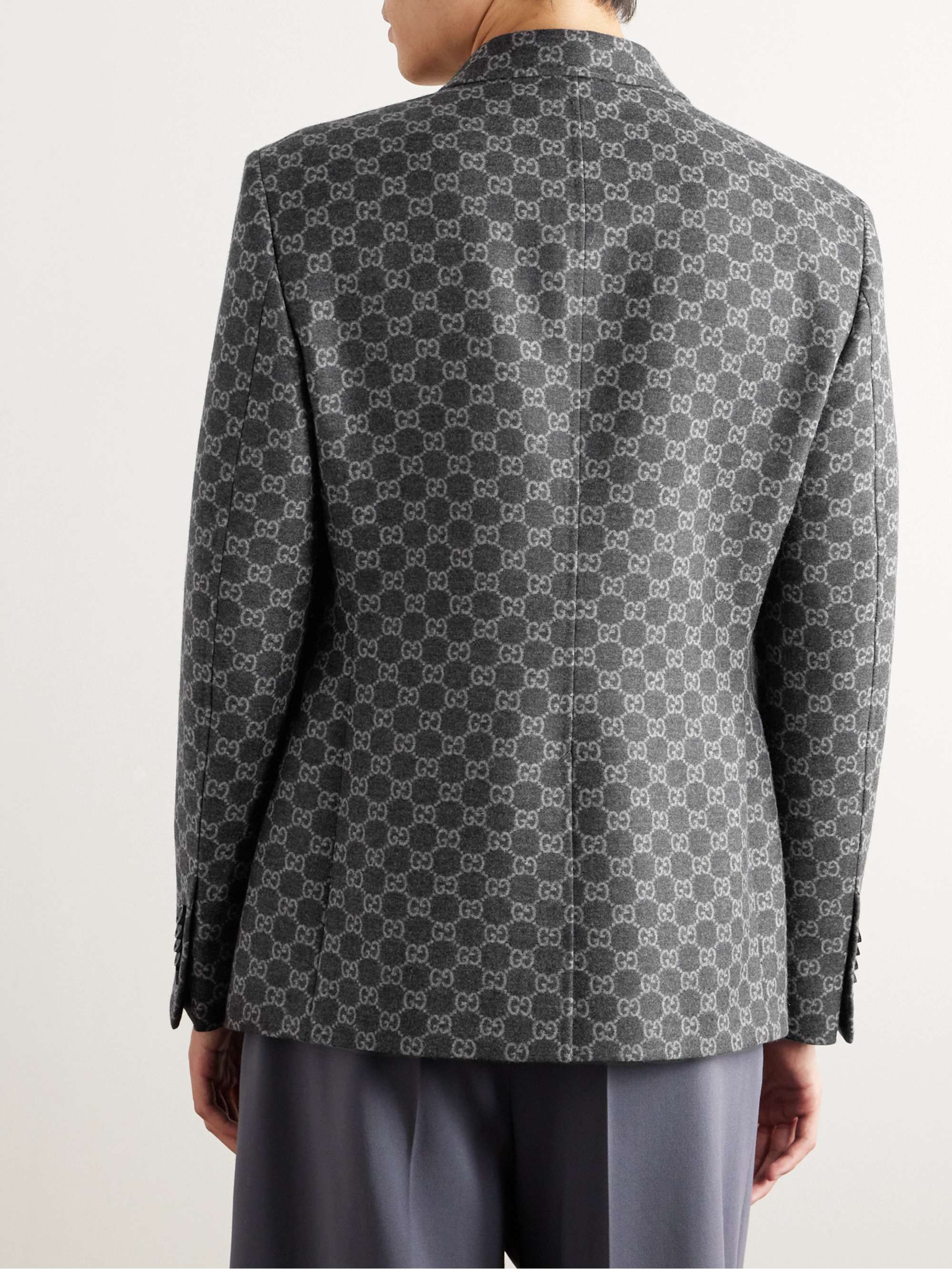 Monogrammed Wool Suit Jacket view