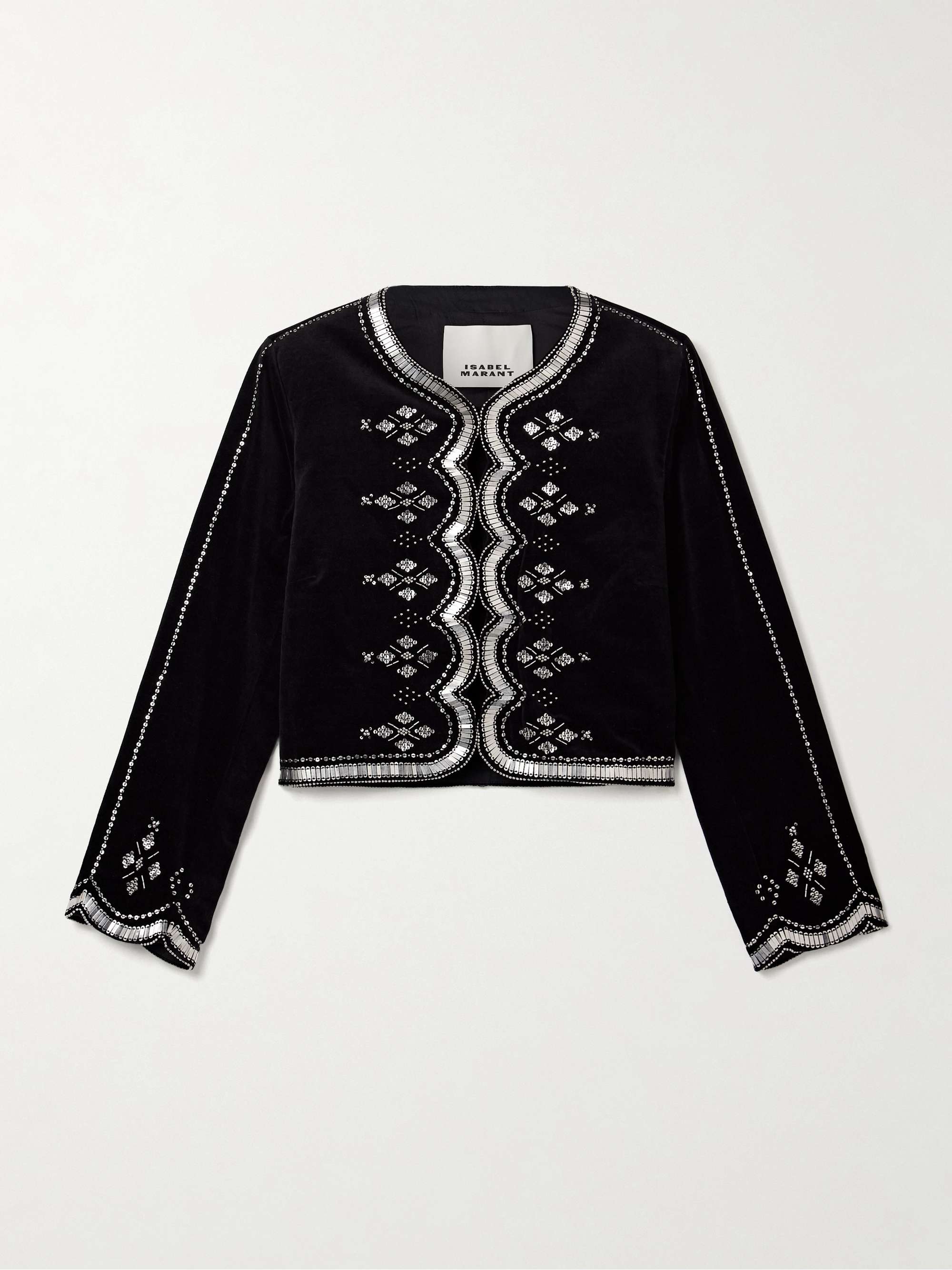 Hady embellished cotton-velvet jacket hero visual