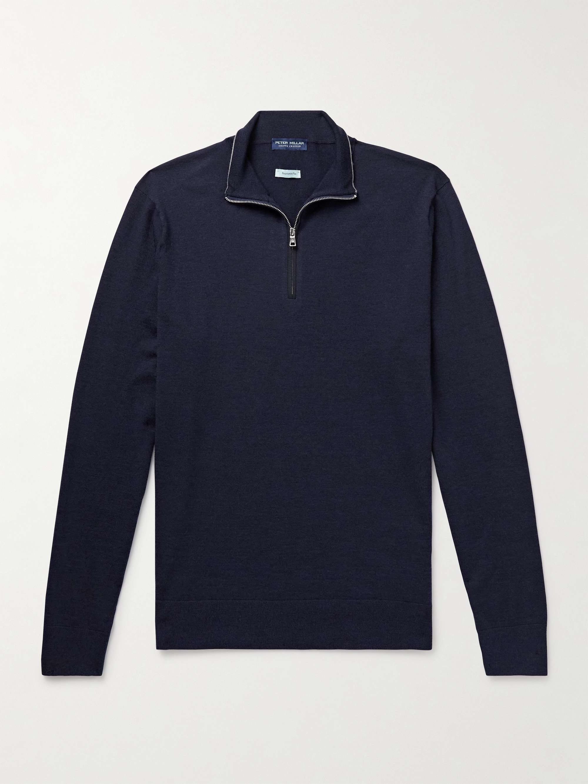 Excursionist Flex Merino Wool-Blend Half-Zip Sweater hero visual