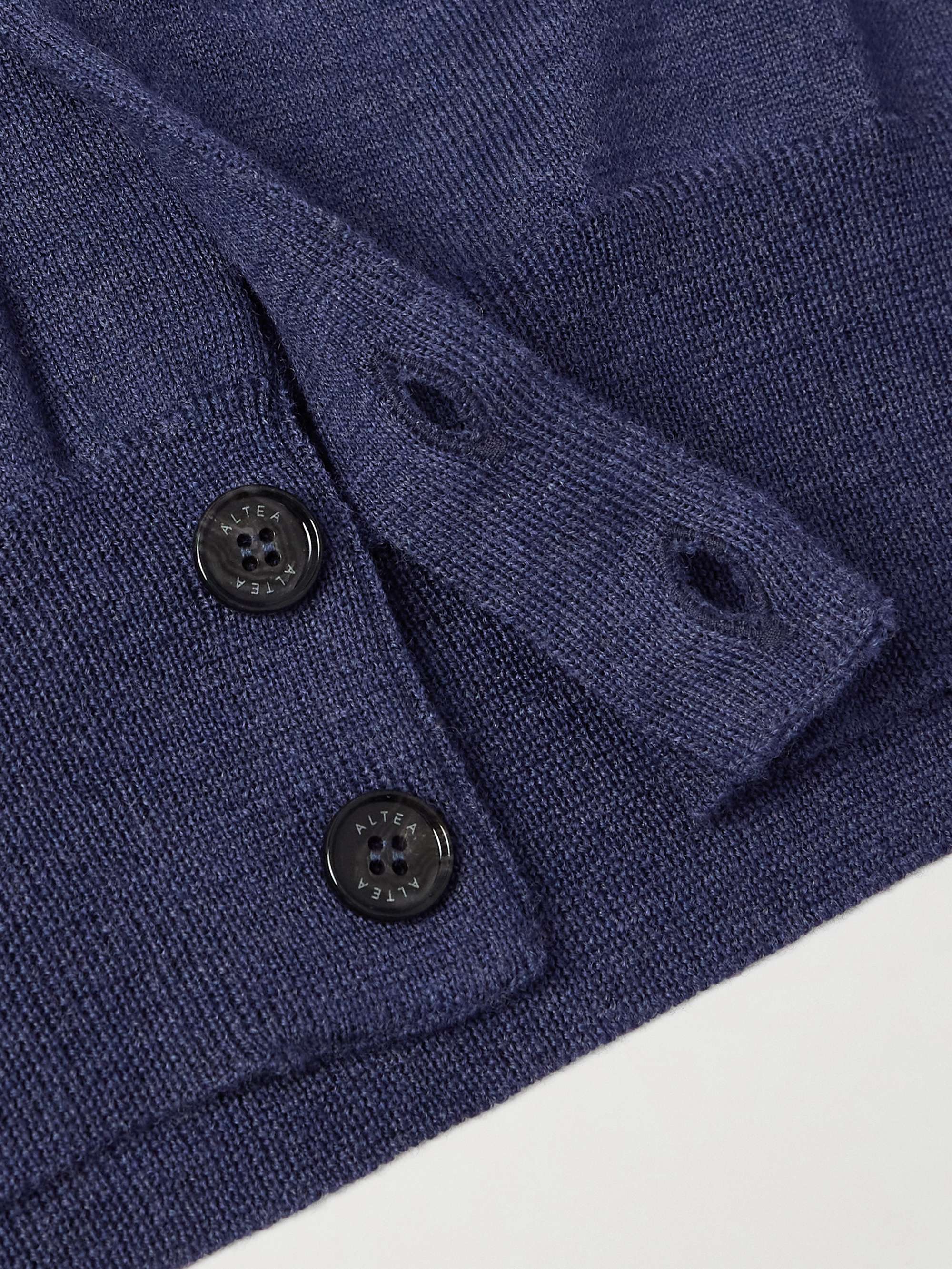 Slim-Fit Wool Cardigan view
