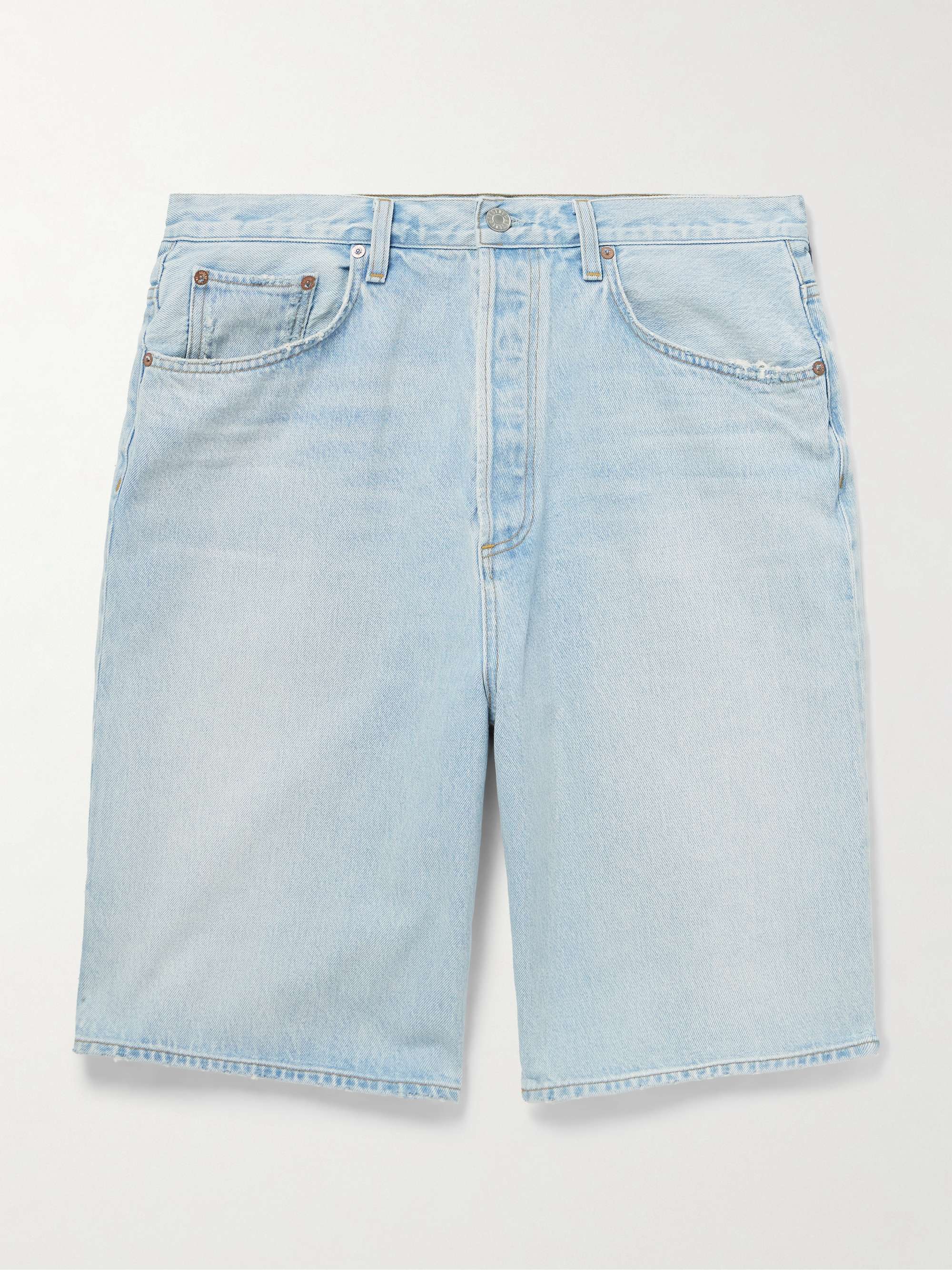 Skater Straight-Leg Denim Shorts hero visual