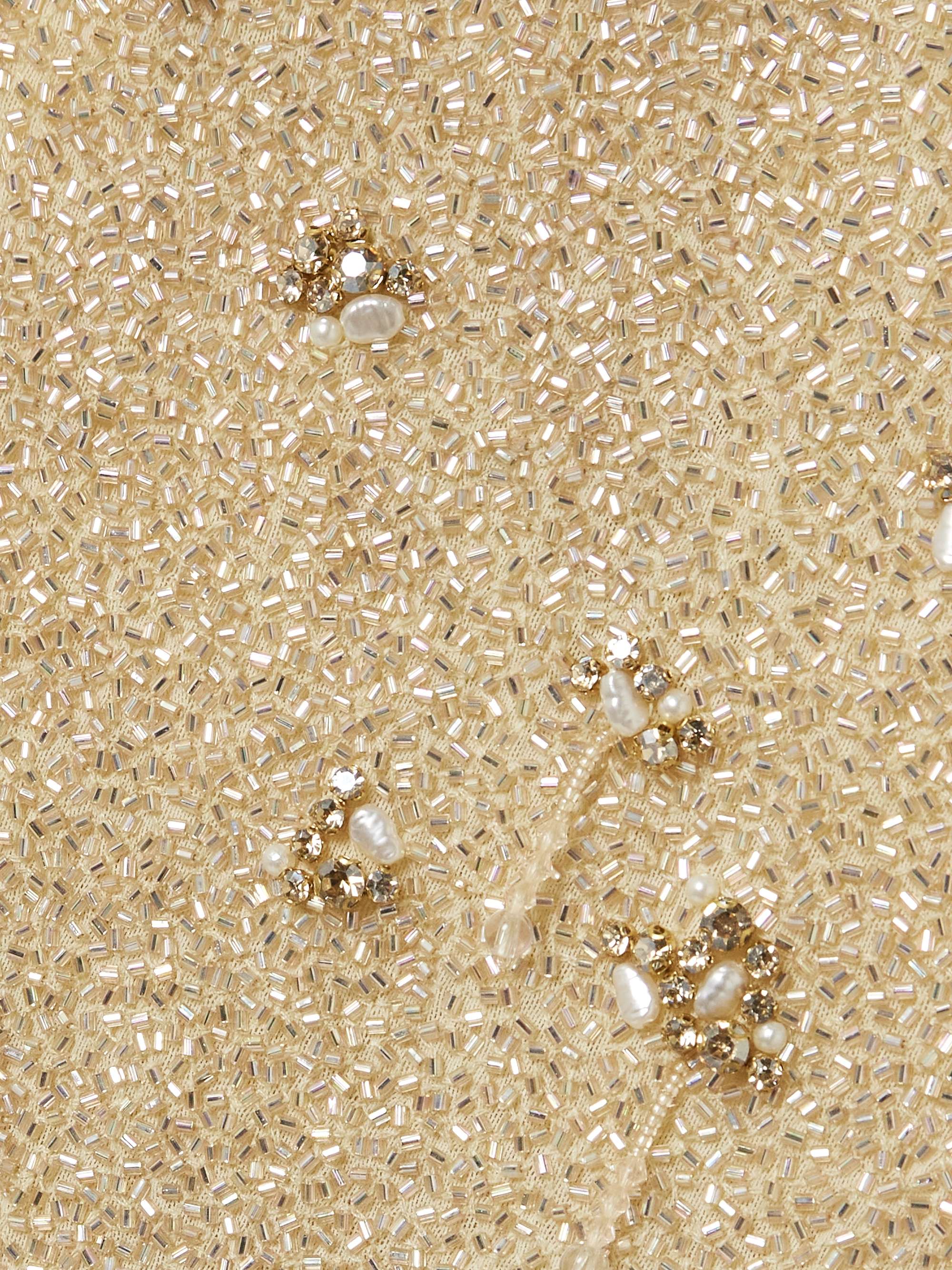 Athena embellished beaded tulle gown view