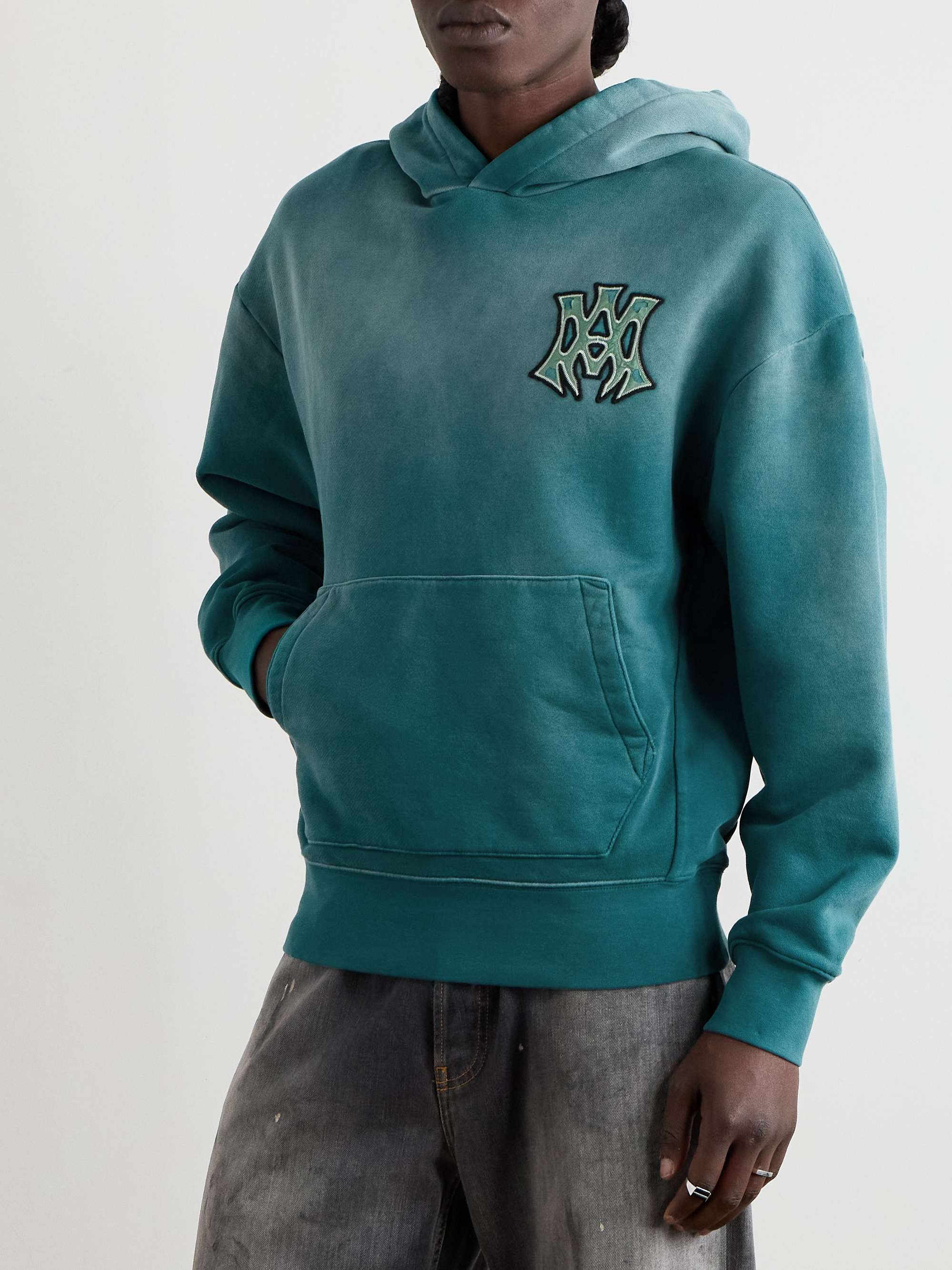 Hollywood Logo-Appliquéd Cotton-Jersey Hoodie view