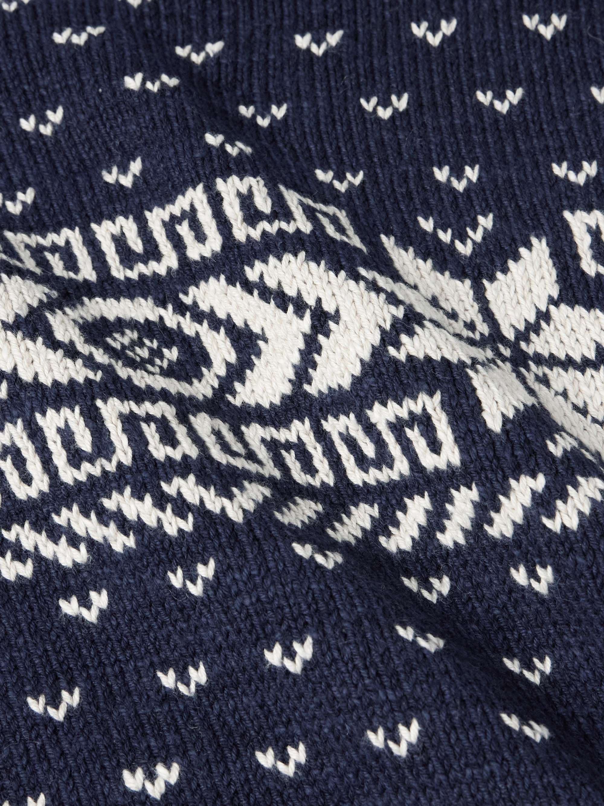 Fair Isle Cotton and Cashmere-Blend Sweater view