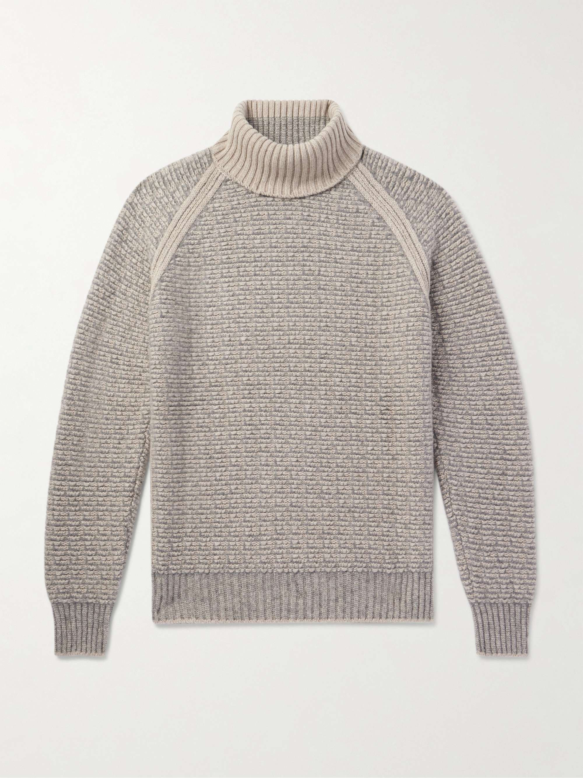Ribbed Cashmere and Silk-Blend Rollneck Sweater hero visual