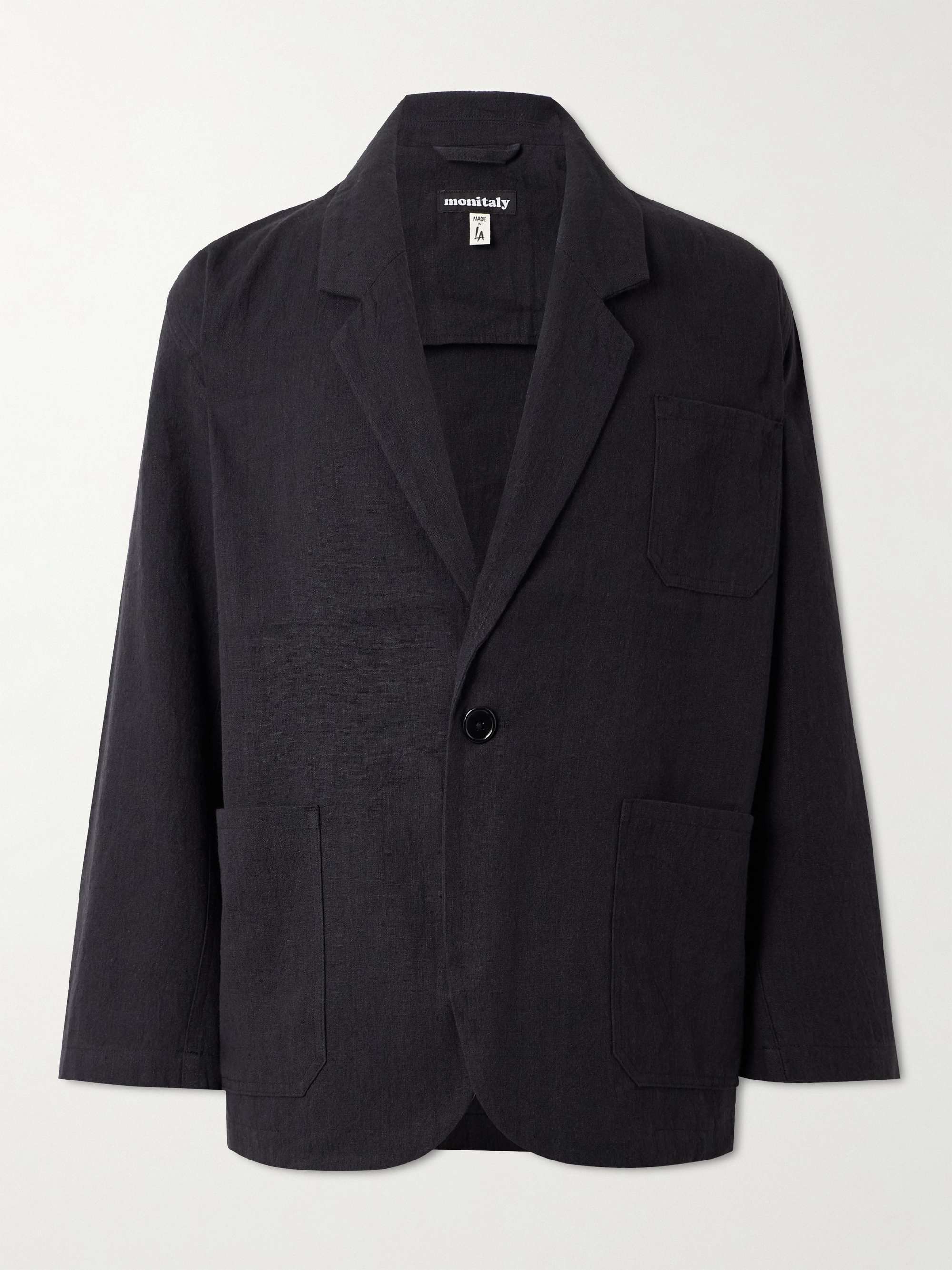 Linen and Cotton-Blend Suit Jacket hero visual