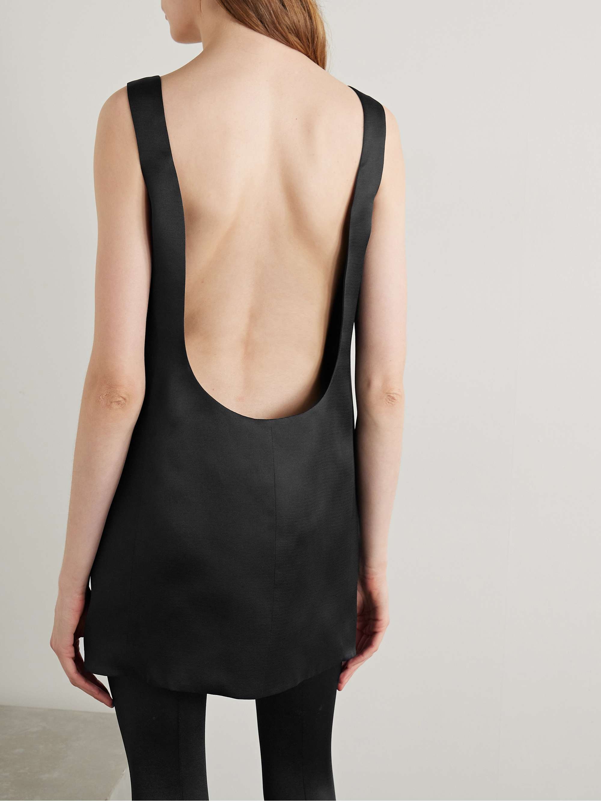 Pranta open-back silk-gazar mini dress view