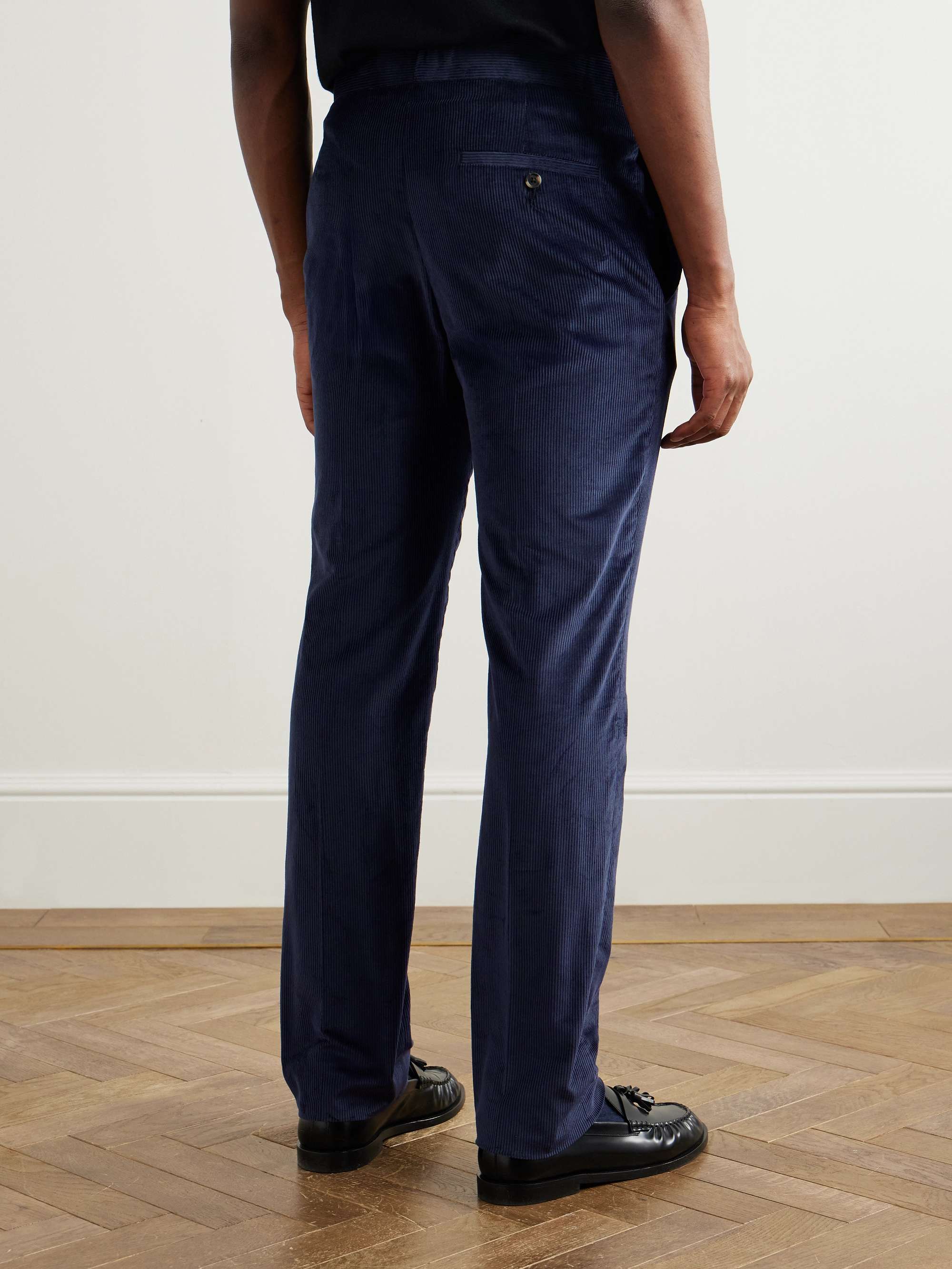 Sebastian Straight-Leg Cotton-Corduroy Suit Trousers view