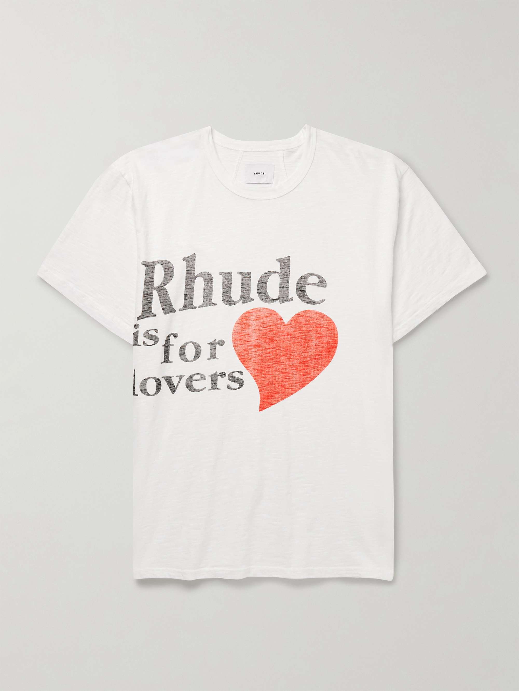 Lovers Club Logo-Print Slub Cotton-Jersey T-Shirt hero visual