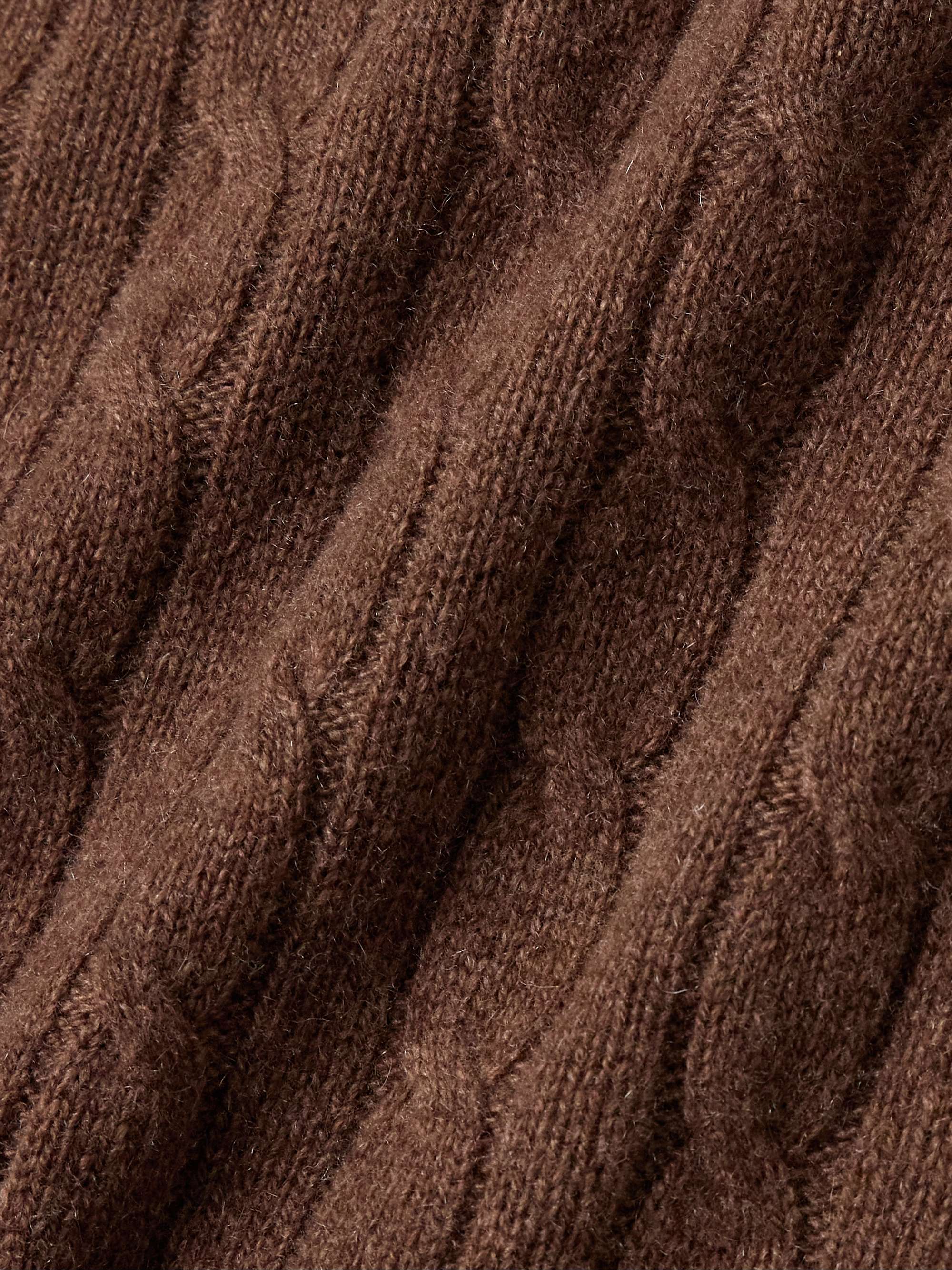 Cable-Knit Cashmere Sweater view