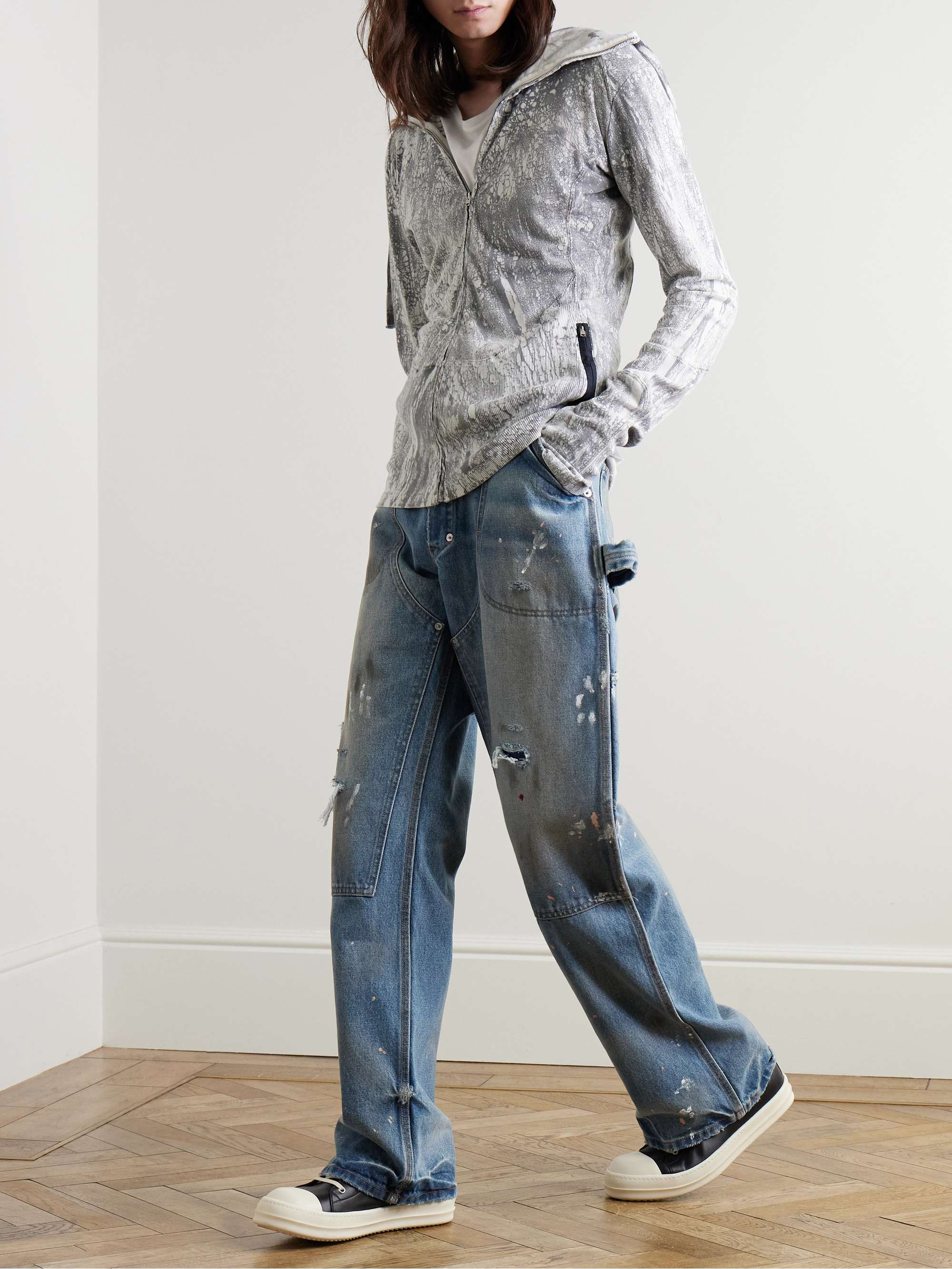 Branko Carpenter Straight-Leg Distressed Jeans view