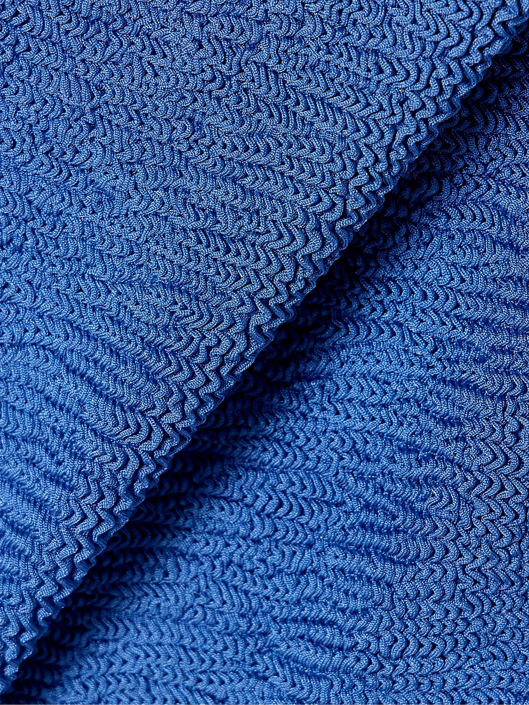 Square Neck metallic seersucker swimsuit view