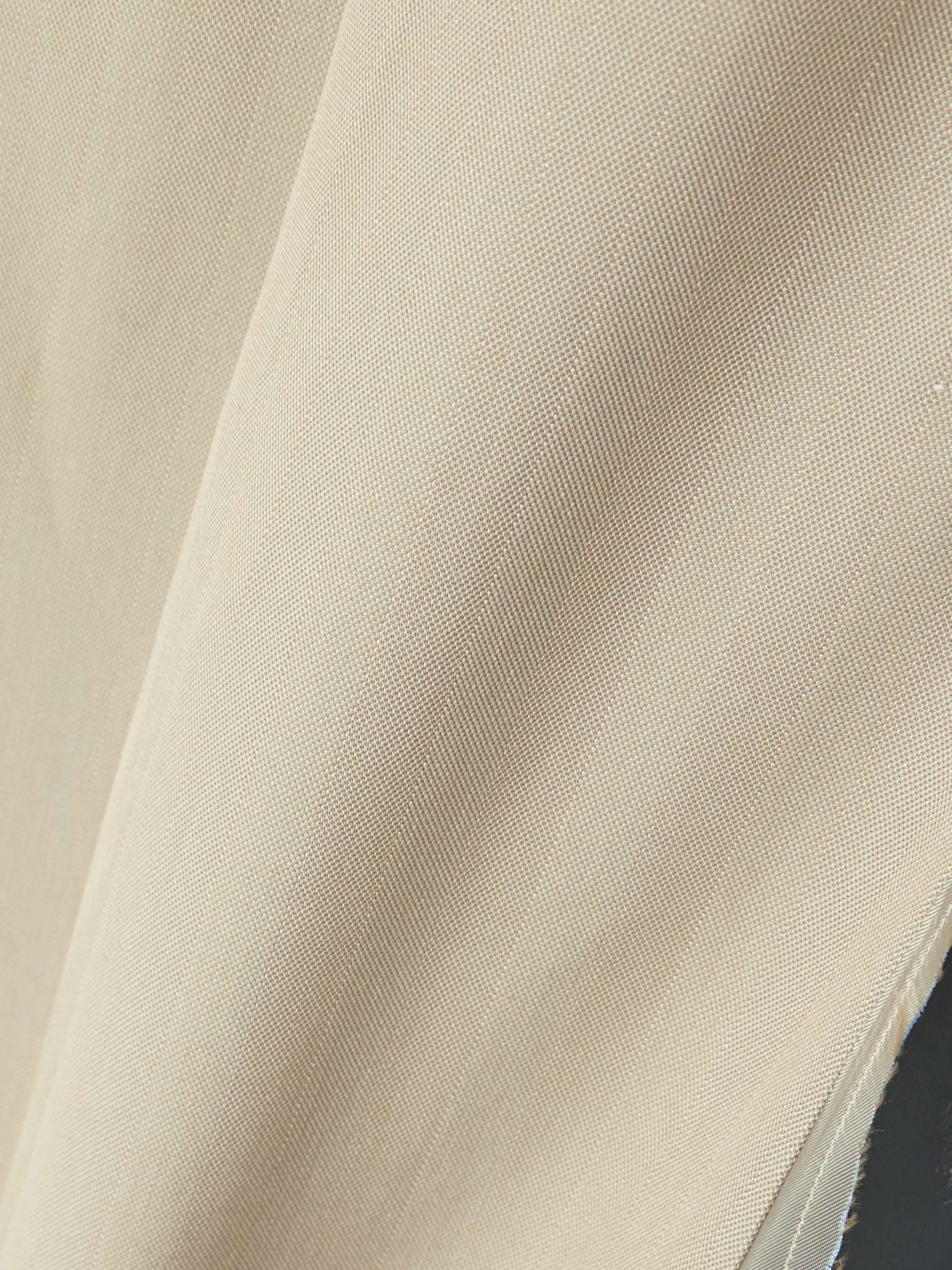 Clasp frayed pleated woven midi skirt view