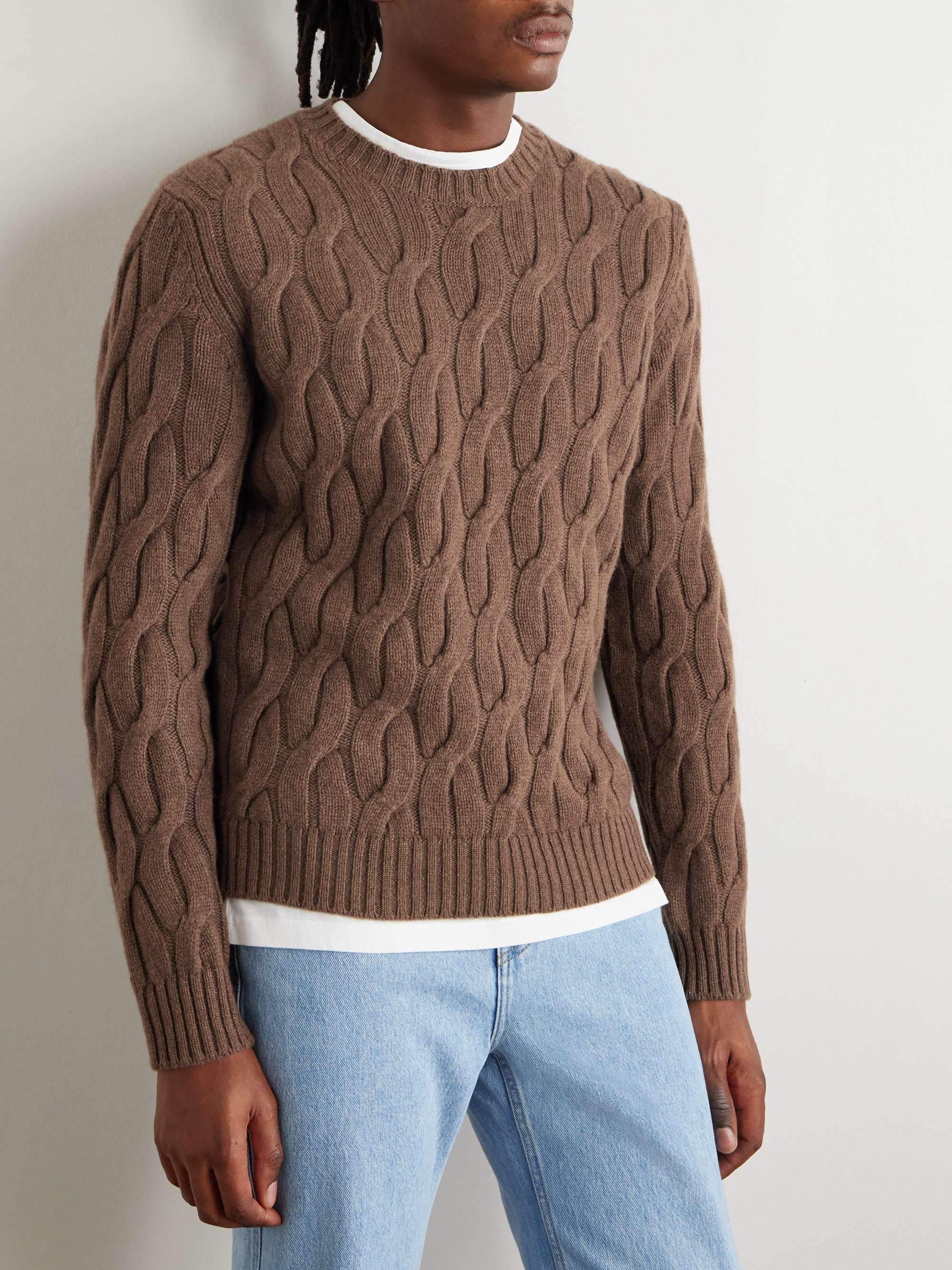 Zanone Cable-Knit Wool Sweater view